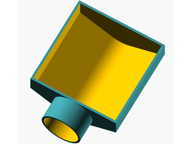 80mm Noctua Fan Funnel 3d model