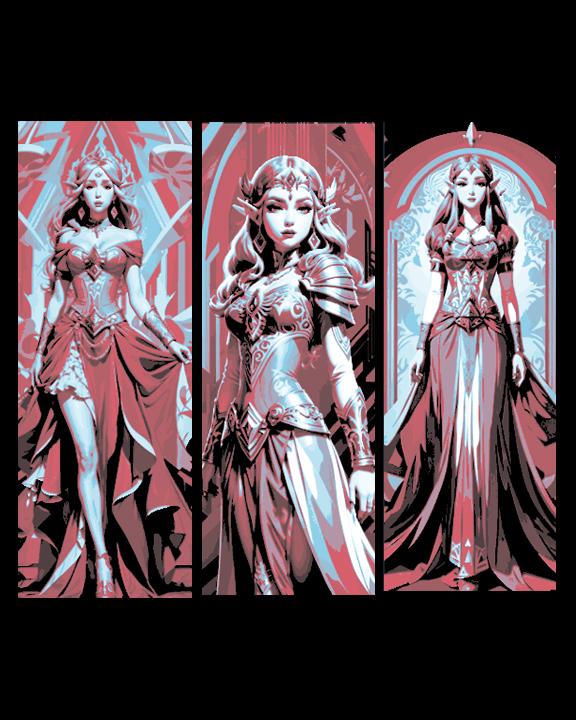 Fan Art of Princess Zelda from the games named after Her - 3 Bookmarks 3d model