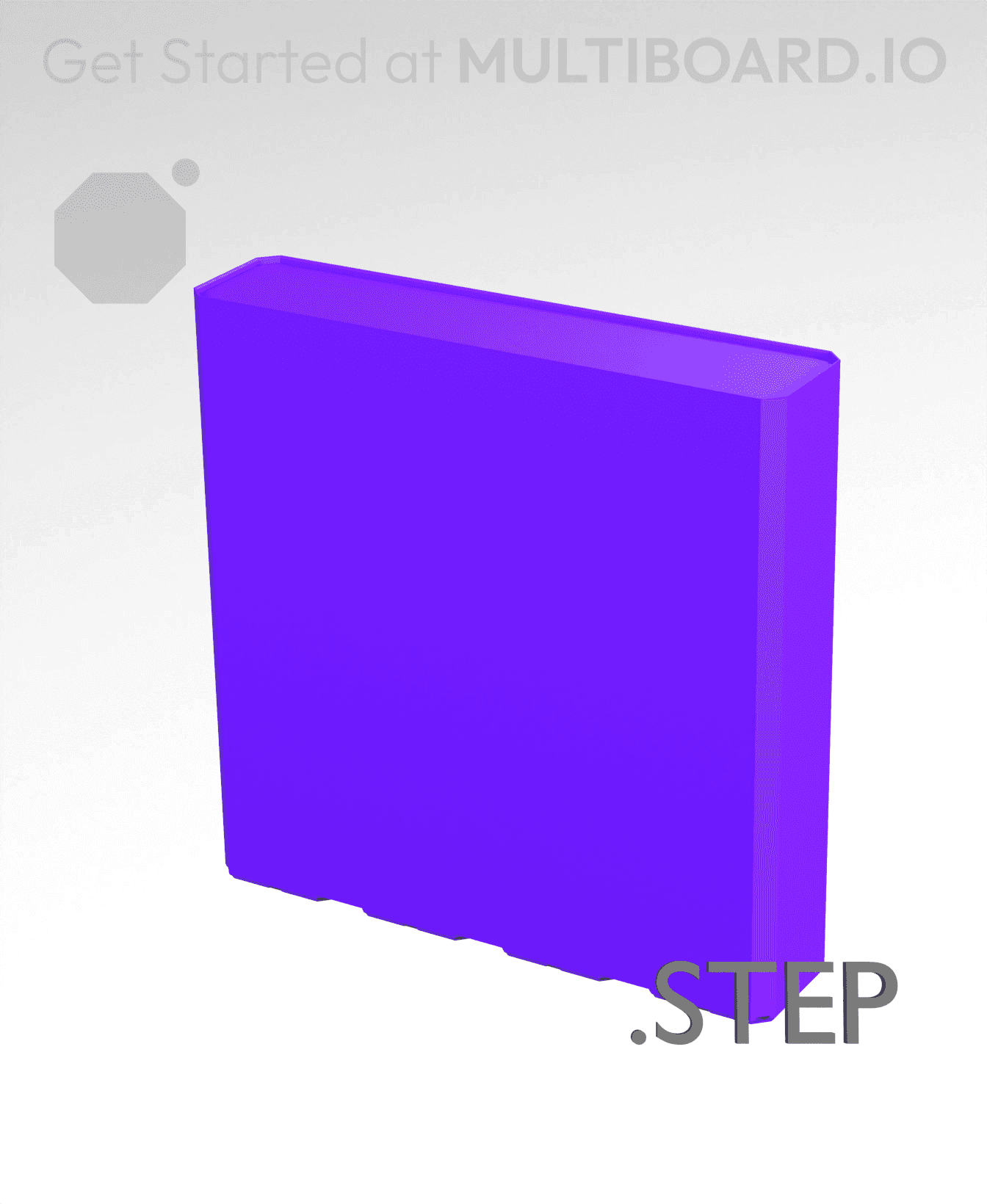 4x1x4 - Multibin Insert - STEP Remixing File 3d model