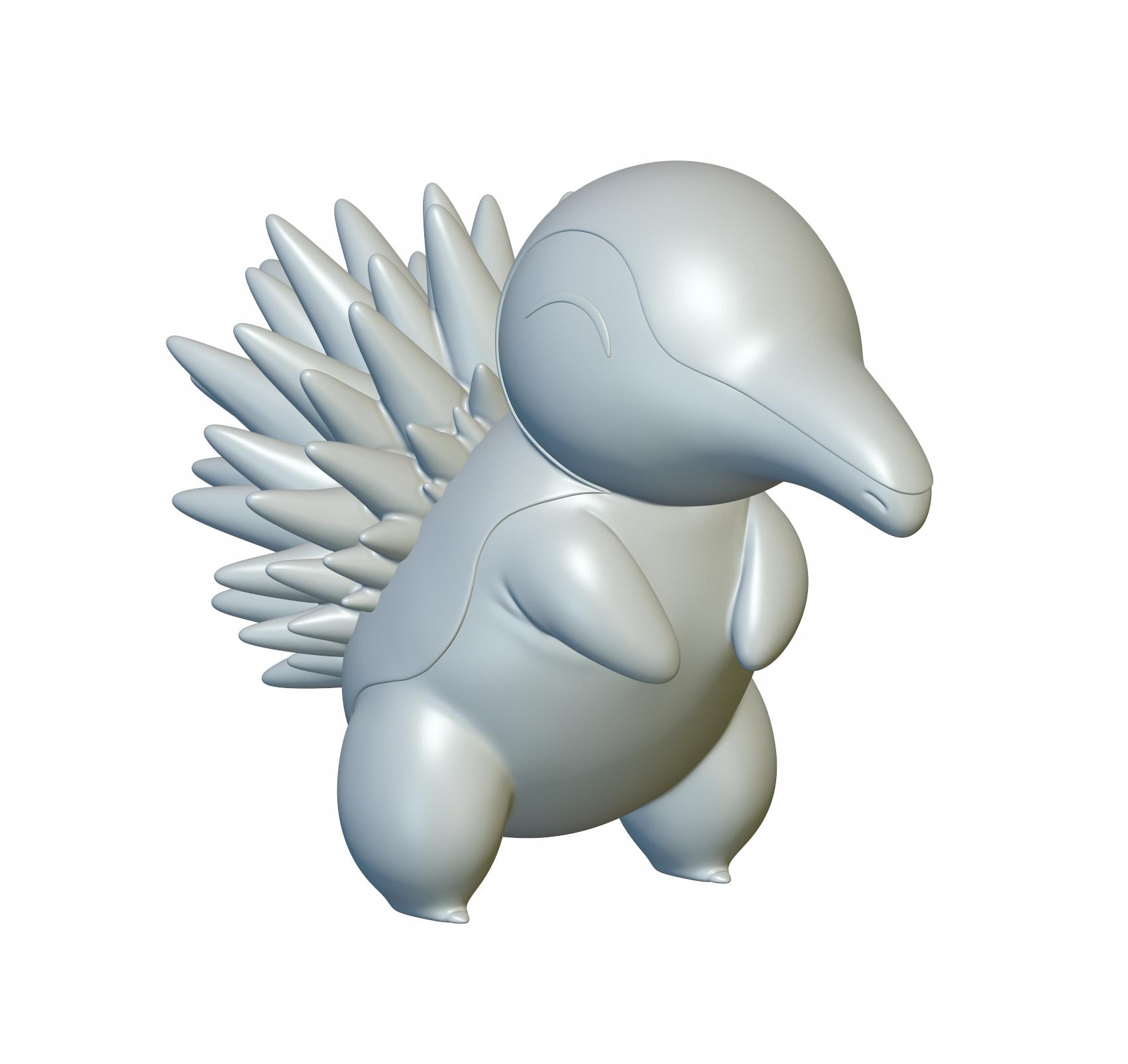 Pokemon Cyndaquil #155 - Optimized for 3D Printing 3d model