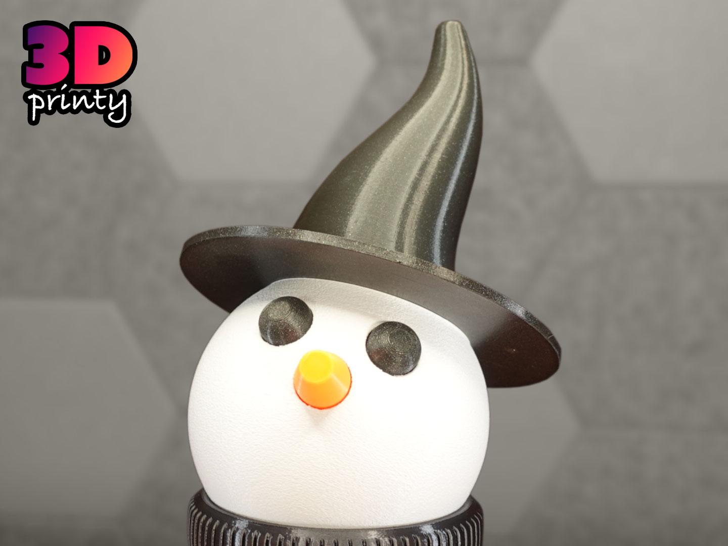 Giant Snowman - Witch Hat 3d model