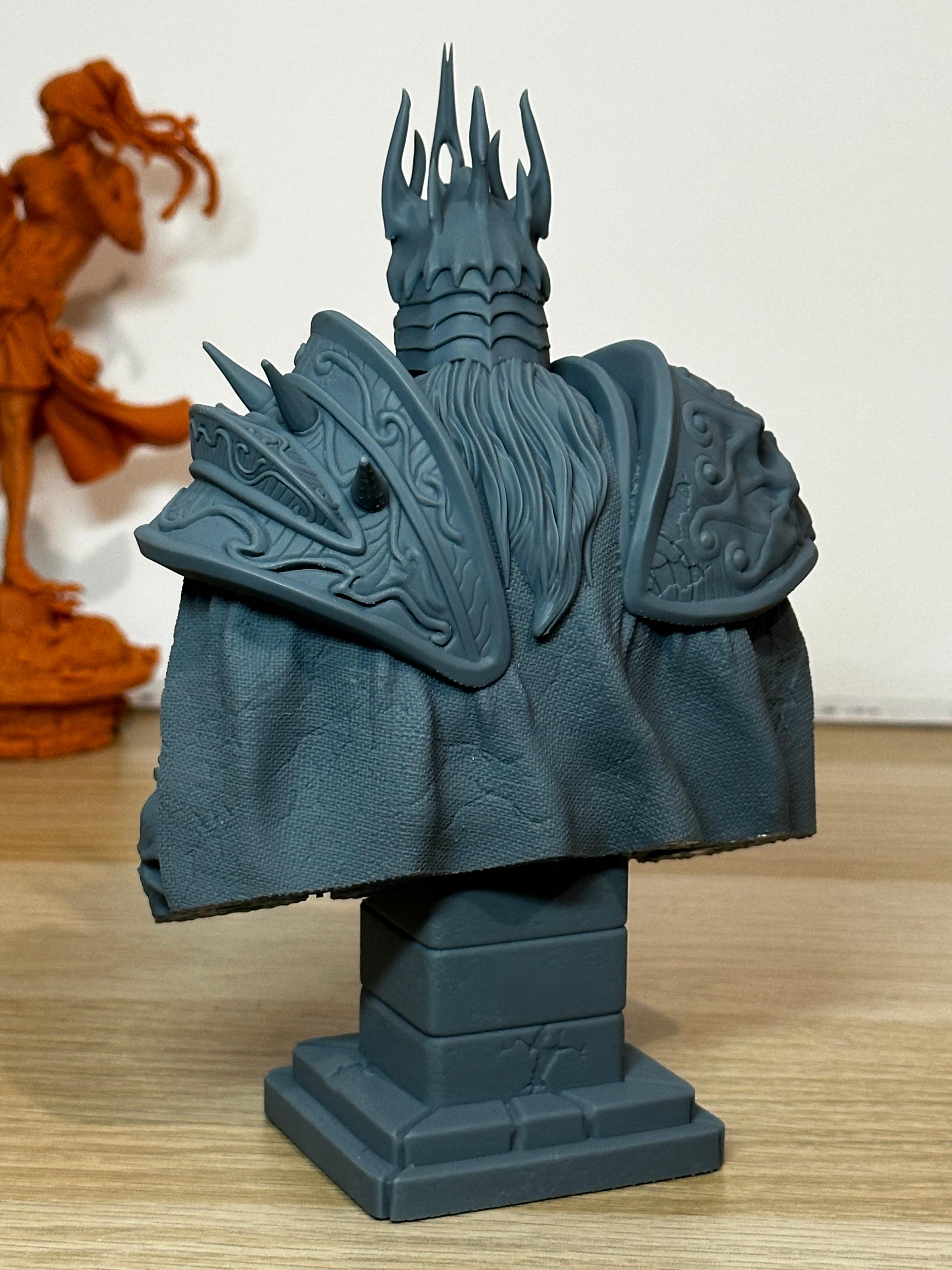 Lich King bust - WoW (Pre-Supported) 3d model