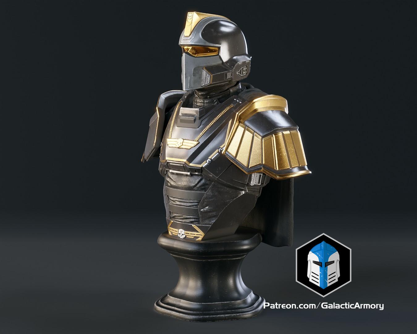 Helldivers 2 - Hero of the Federation Bust - 3D Print Files 3d model