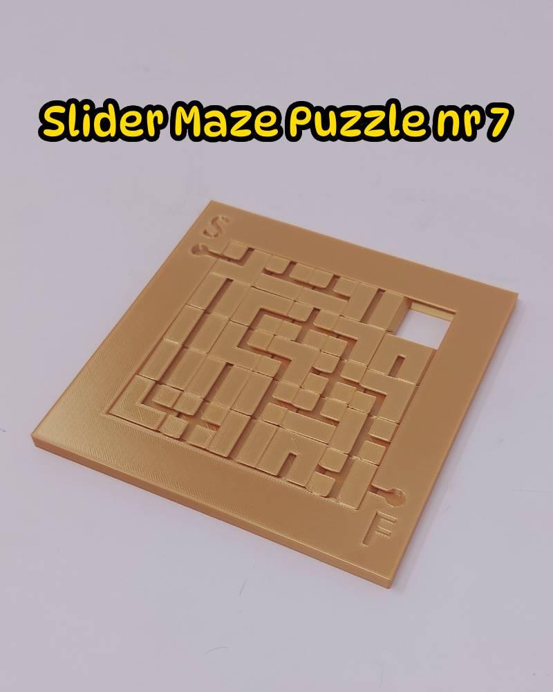 Slider Maze puzzle nr 7. 3d model