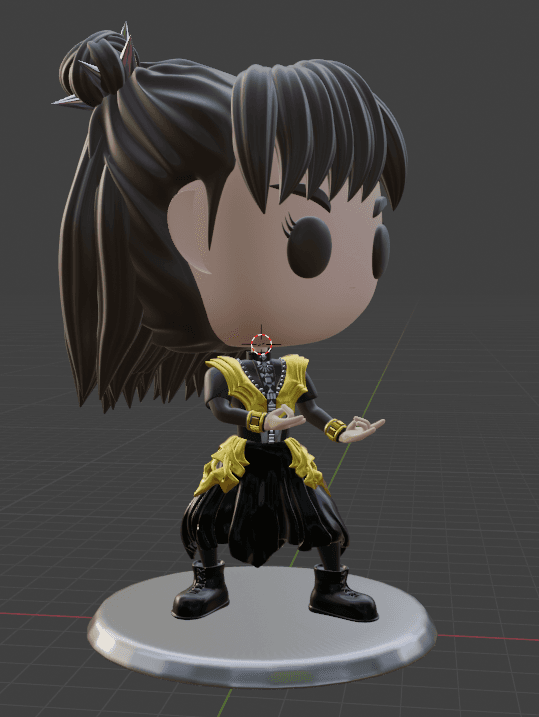 Babymetal Momometal Funko style 3d model