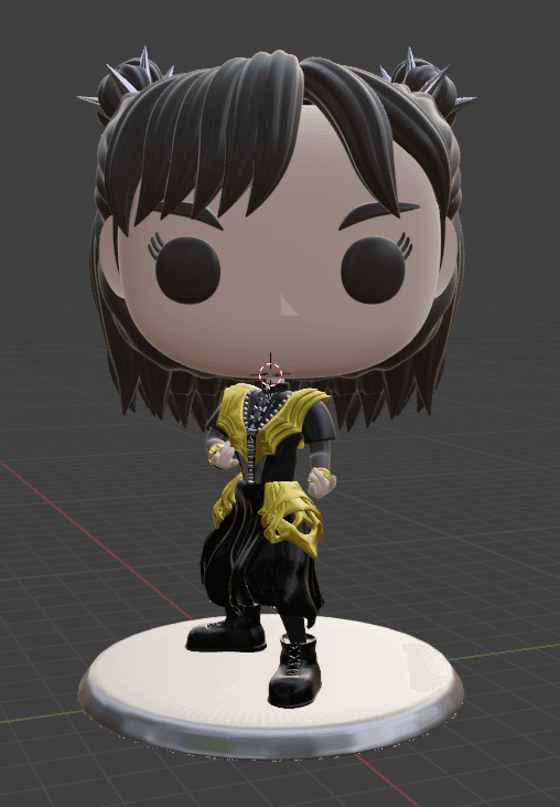 Babymetal Momometal Funko style 3d model