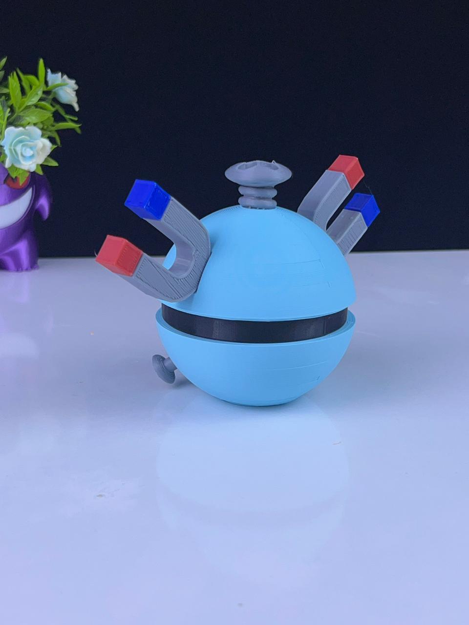 Magnemite Pokeball - Multipart 3d model