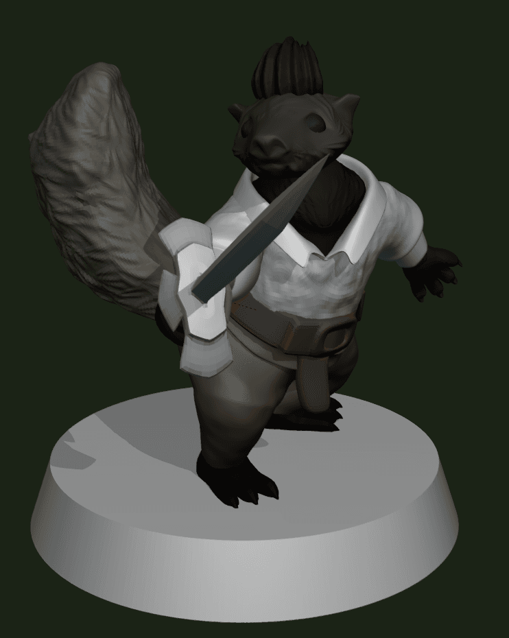 Skunk Woodland Warrior - PC 3d model