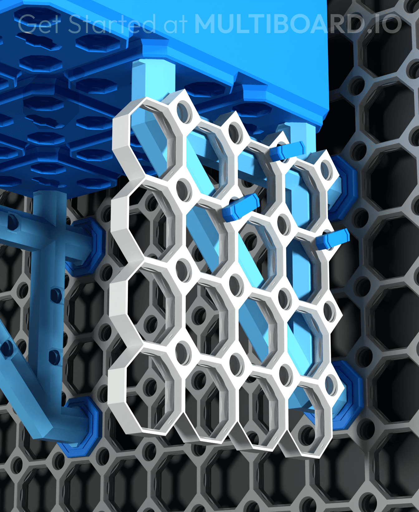 4x4 Push-Fit Bracket 3d model