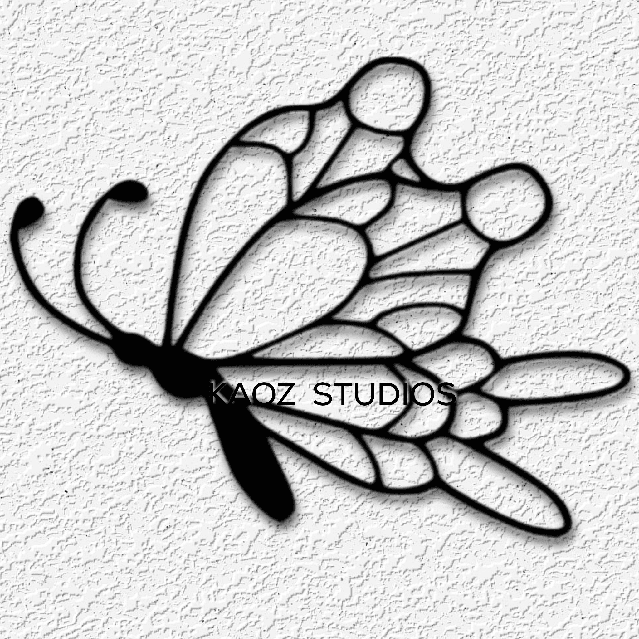 butterfly wall art garden wall decor insect decoration 3d model