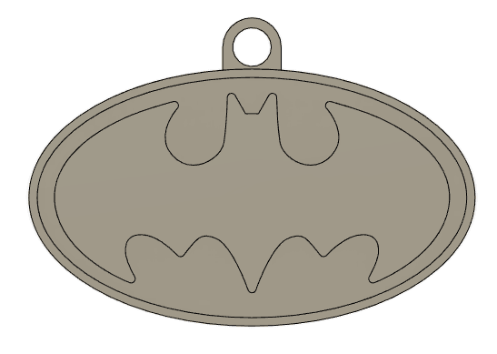 The Batman Christmas Ornament 3d model