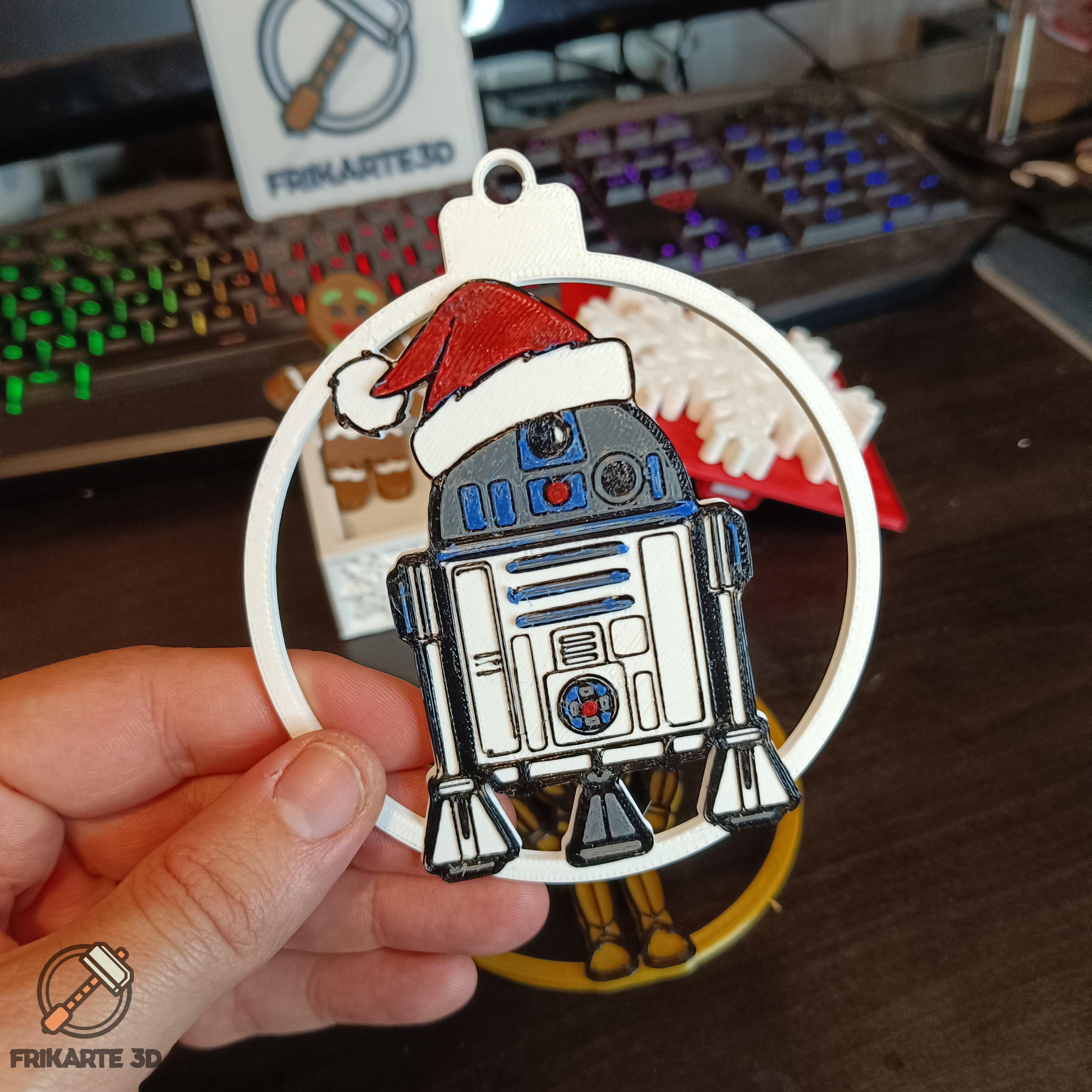 R2D2 Christmas Tree Decoration 3d model