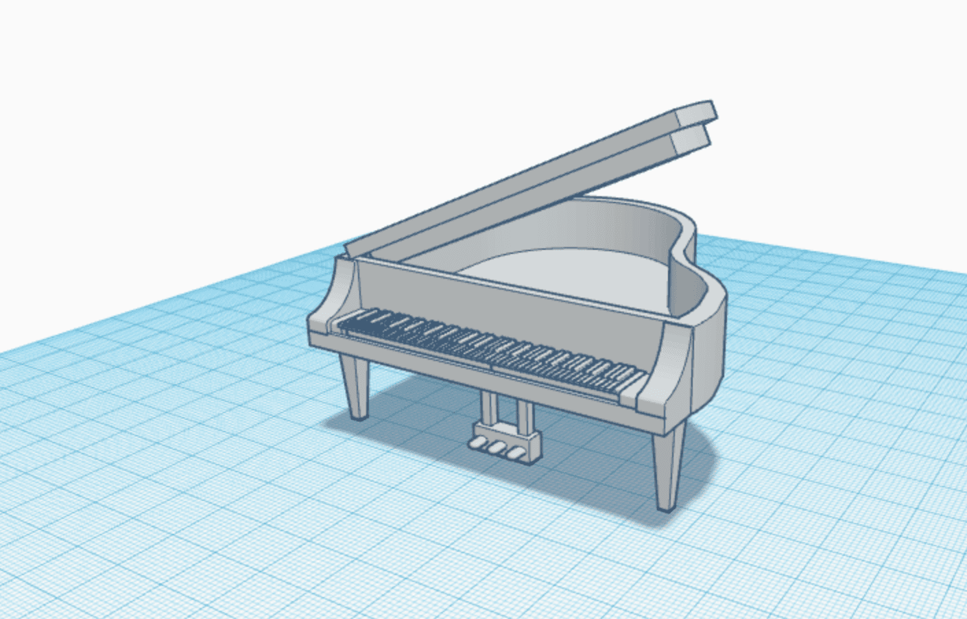 Piano Jewelry Box 3d model