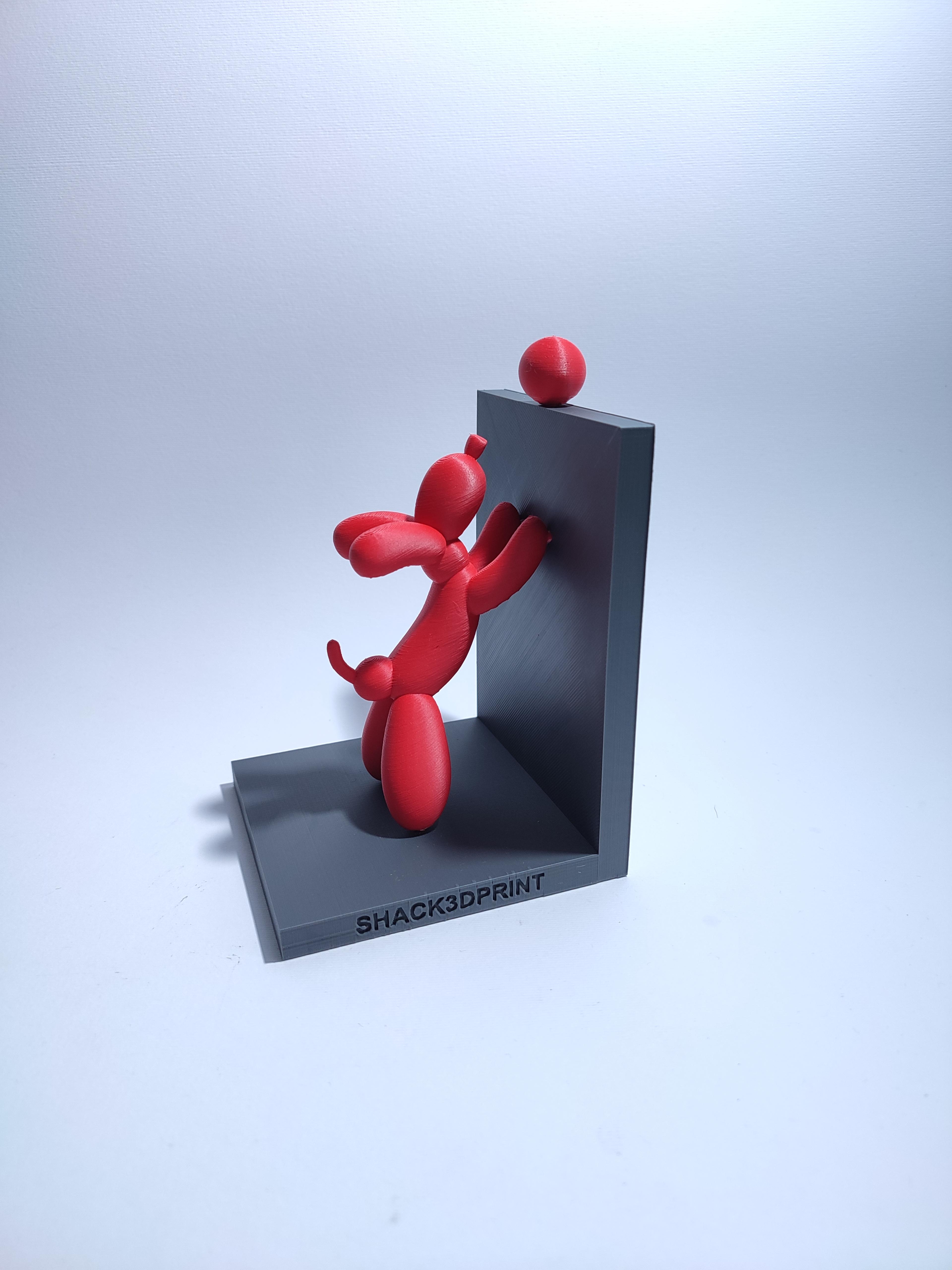 Balloon Dog Book Holder 3d model