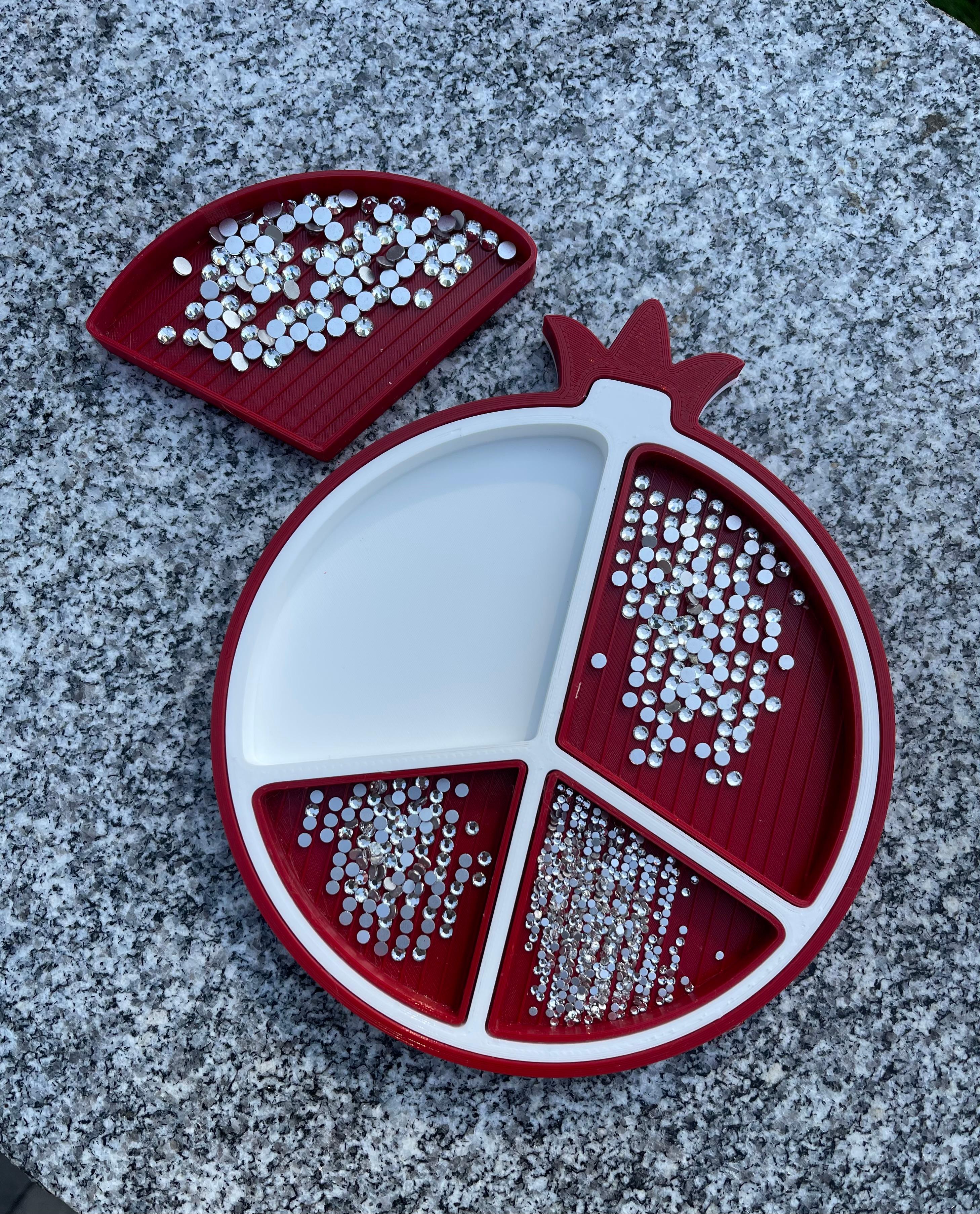 Pomegranate Rhinestone Tray 3d model