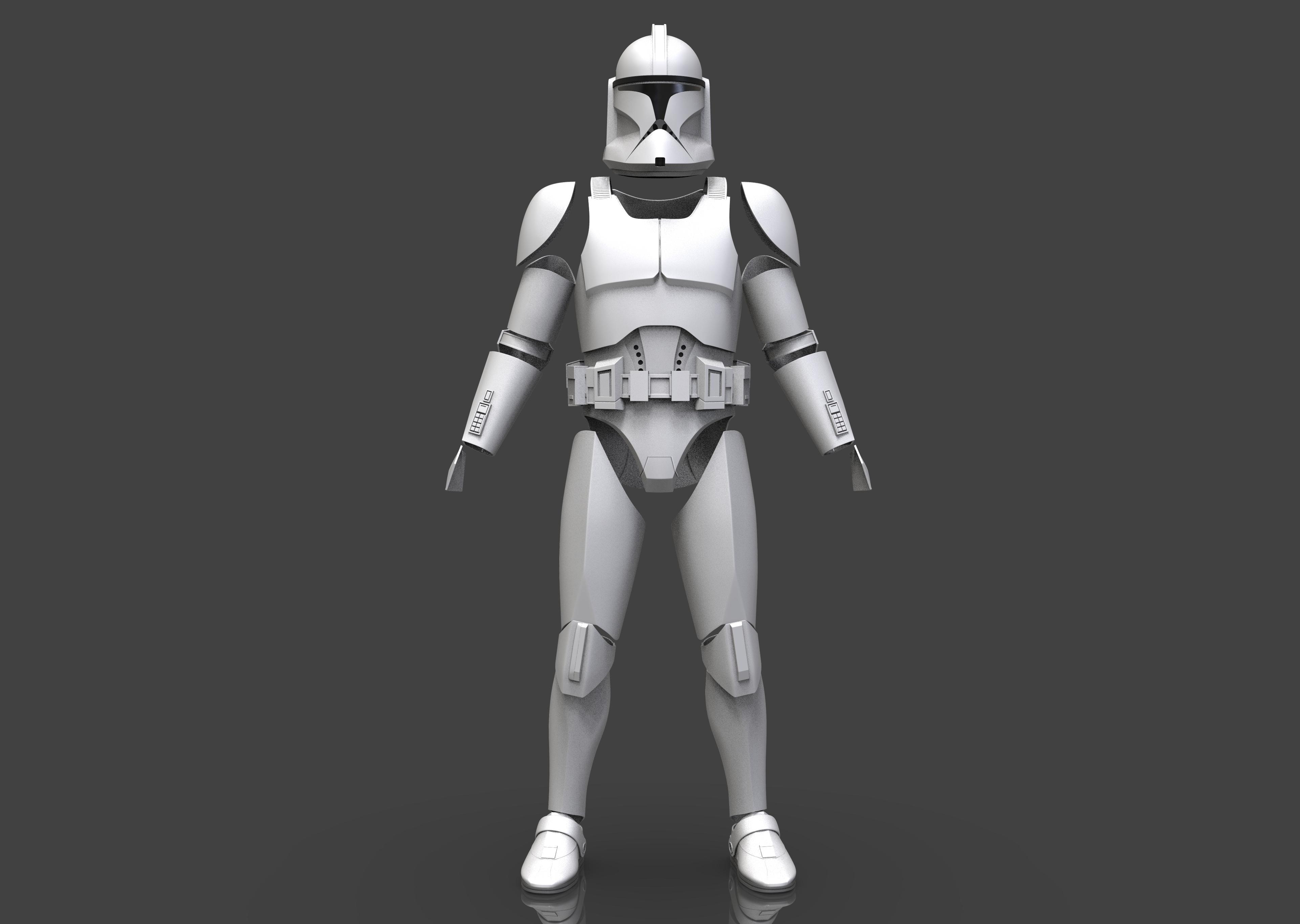 Phase 2 Clone Trooper Armor 3d model