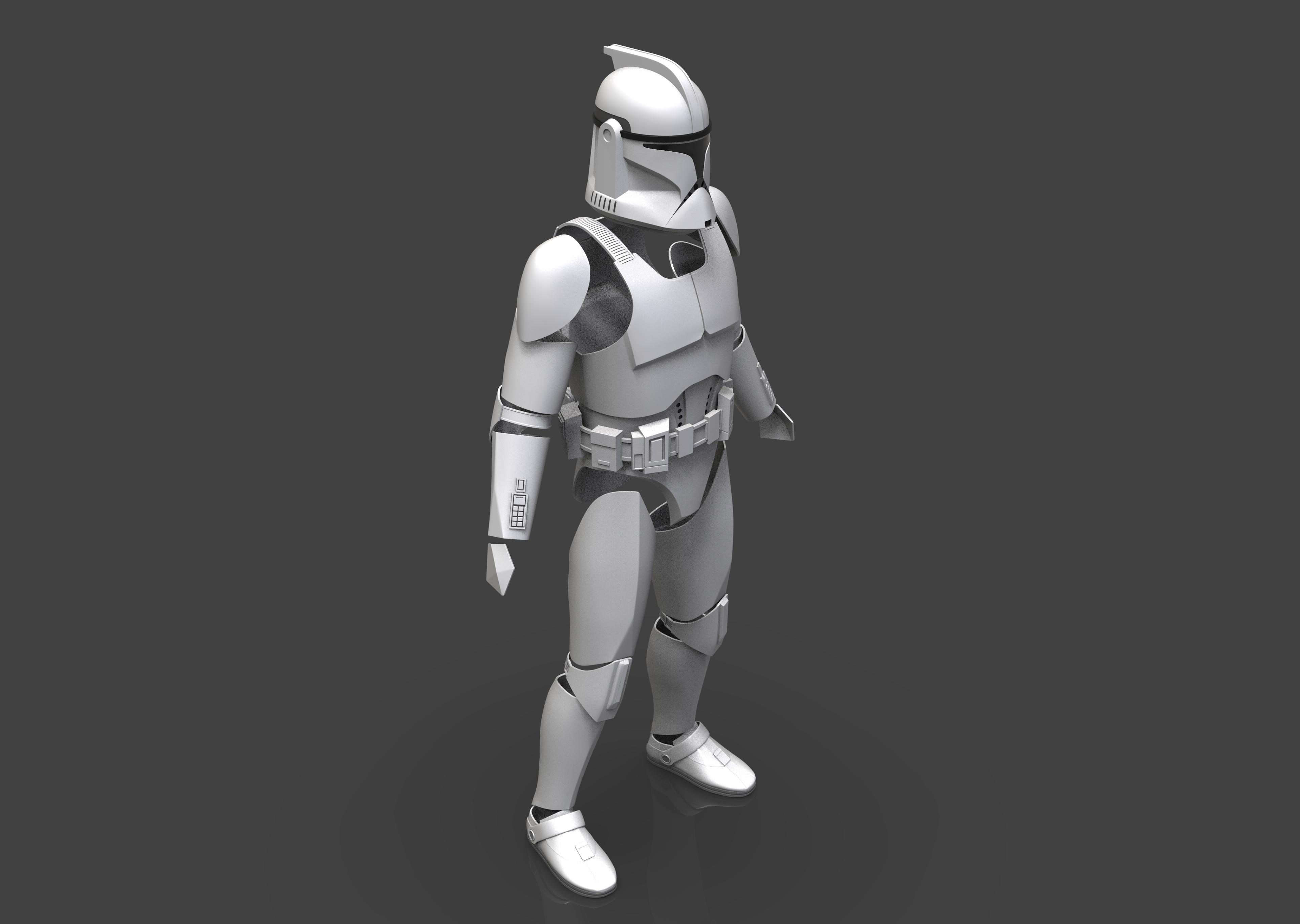 Phase 2 Clone Trooper Armor 3d model