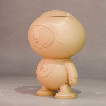 Cute Robot (Updated) 3d model