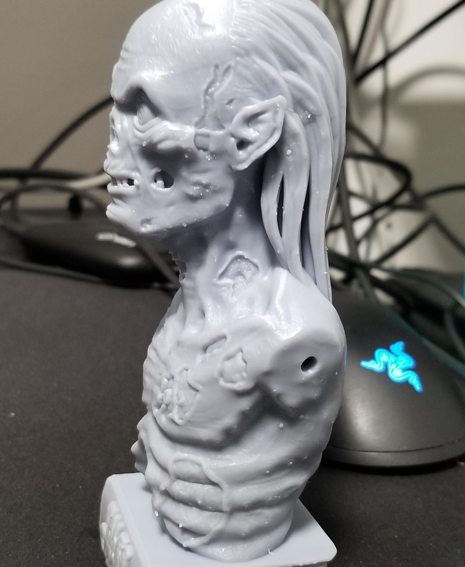 Crypt Keeper Bust (Pre-Supported) 3d model