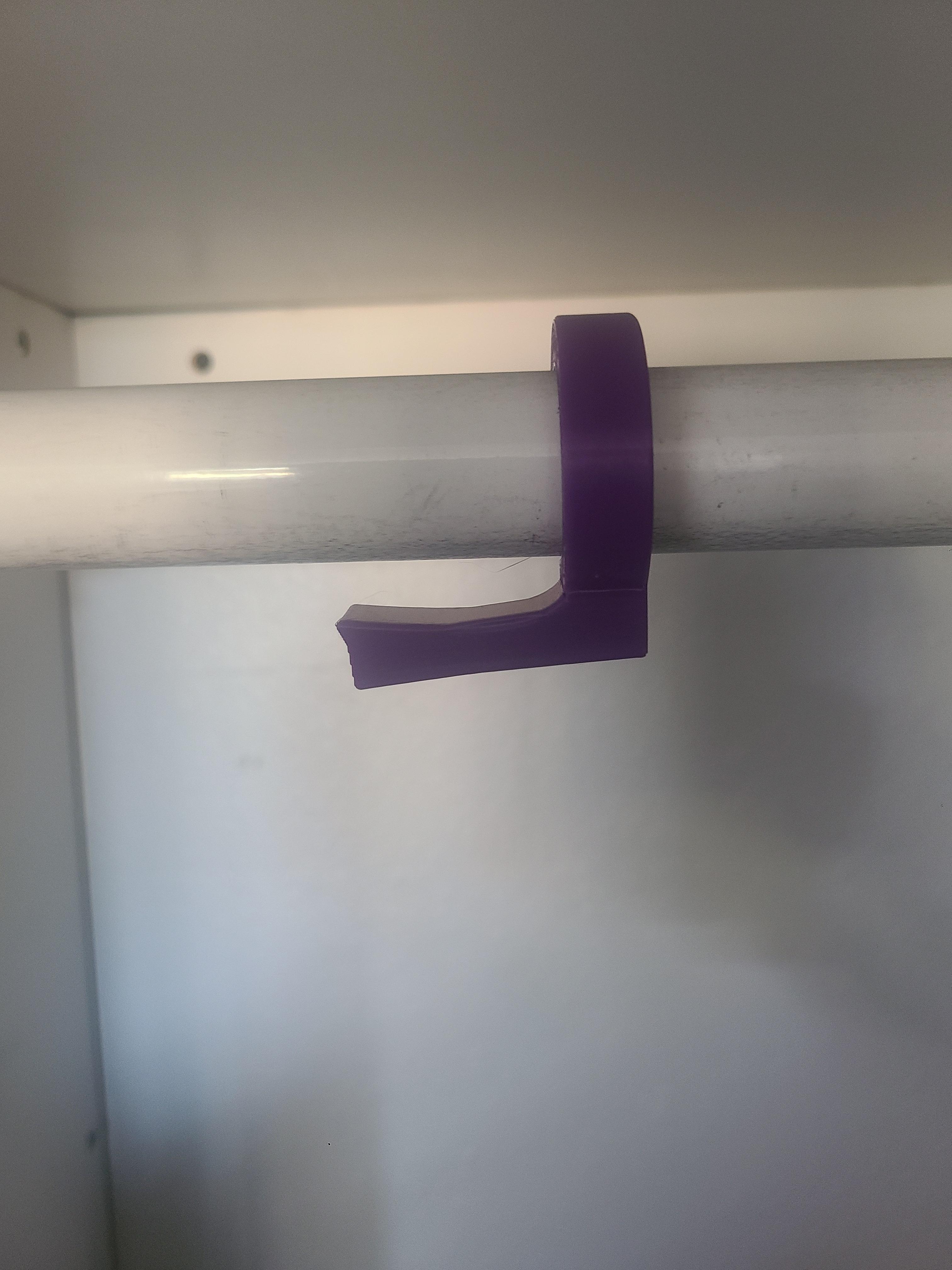 Closet Backpack Hook.stl 3d model