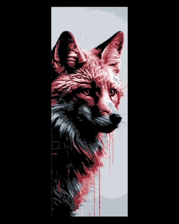 Highly detailed art design of the beauty of wild Foxes - Set of 3 Bookmarks 3d model