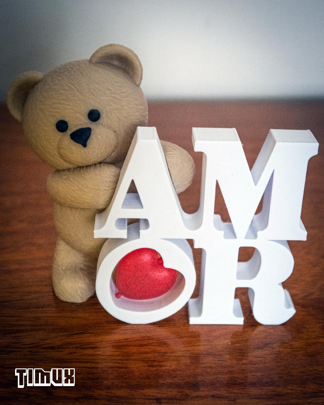 TEDDY BEAR AMOR 3d model