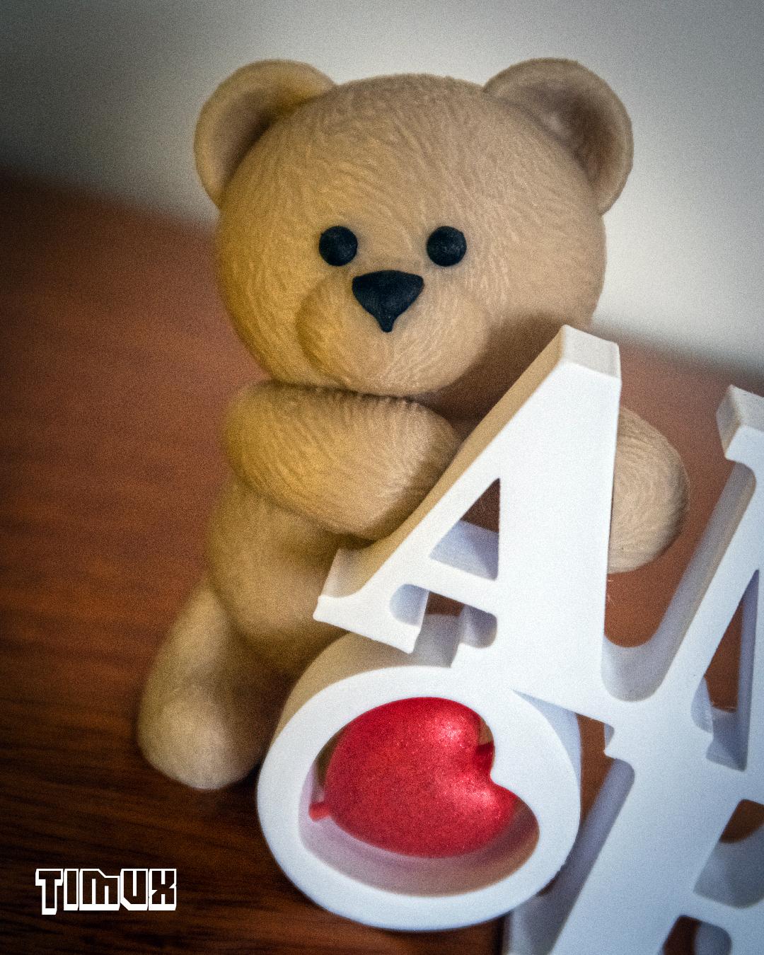 TEDDY BEAR AMOR 3d model