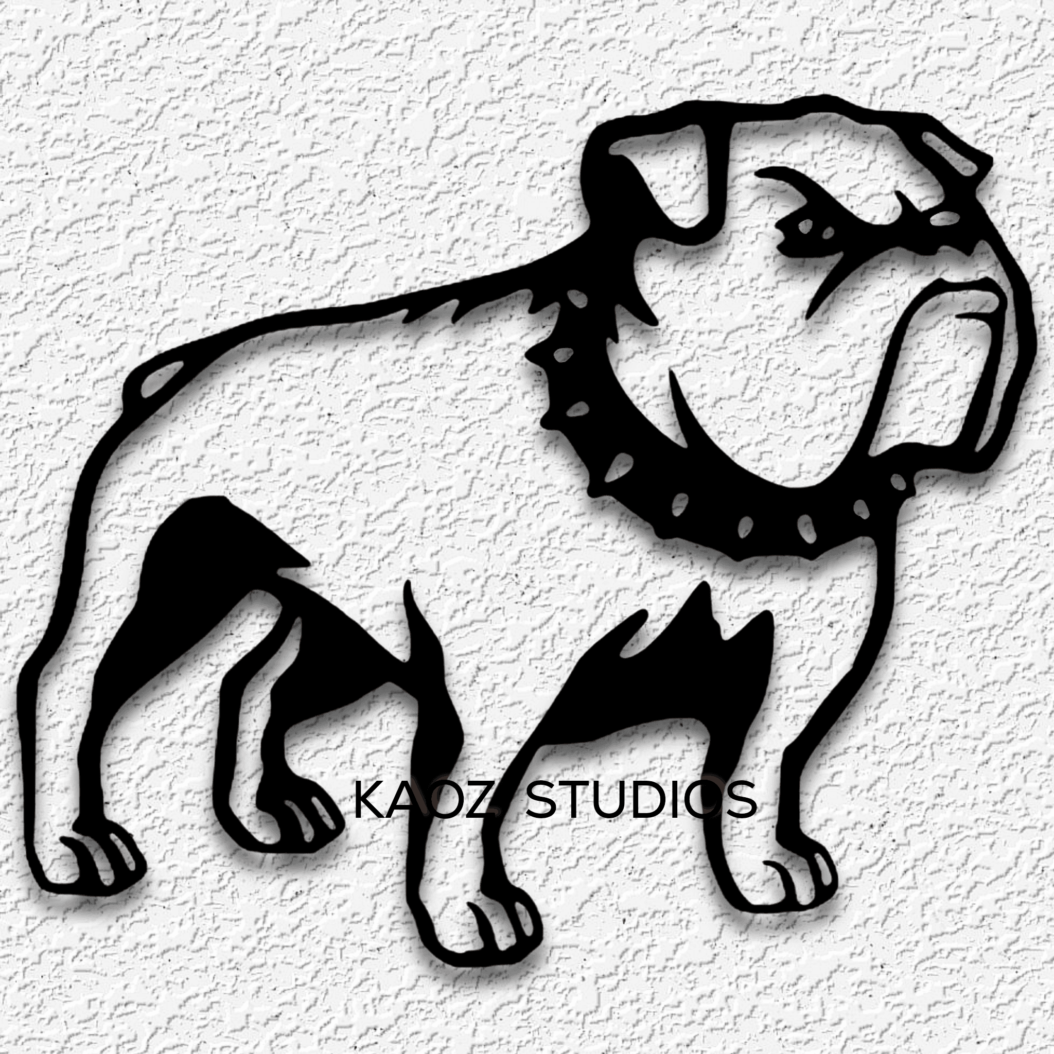 bulldog wall art bullie wall decor dog decoration 3d model