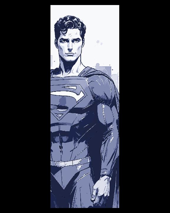 Fan Art Sketches of DC Characters Superman, Supergirl and Wonder Woman - Set of 3 Bookmarks 3d model