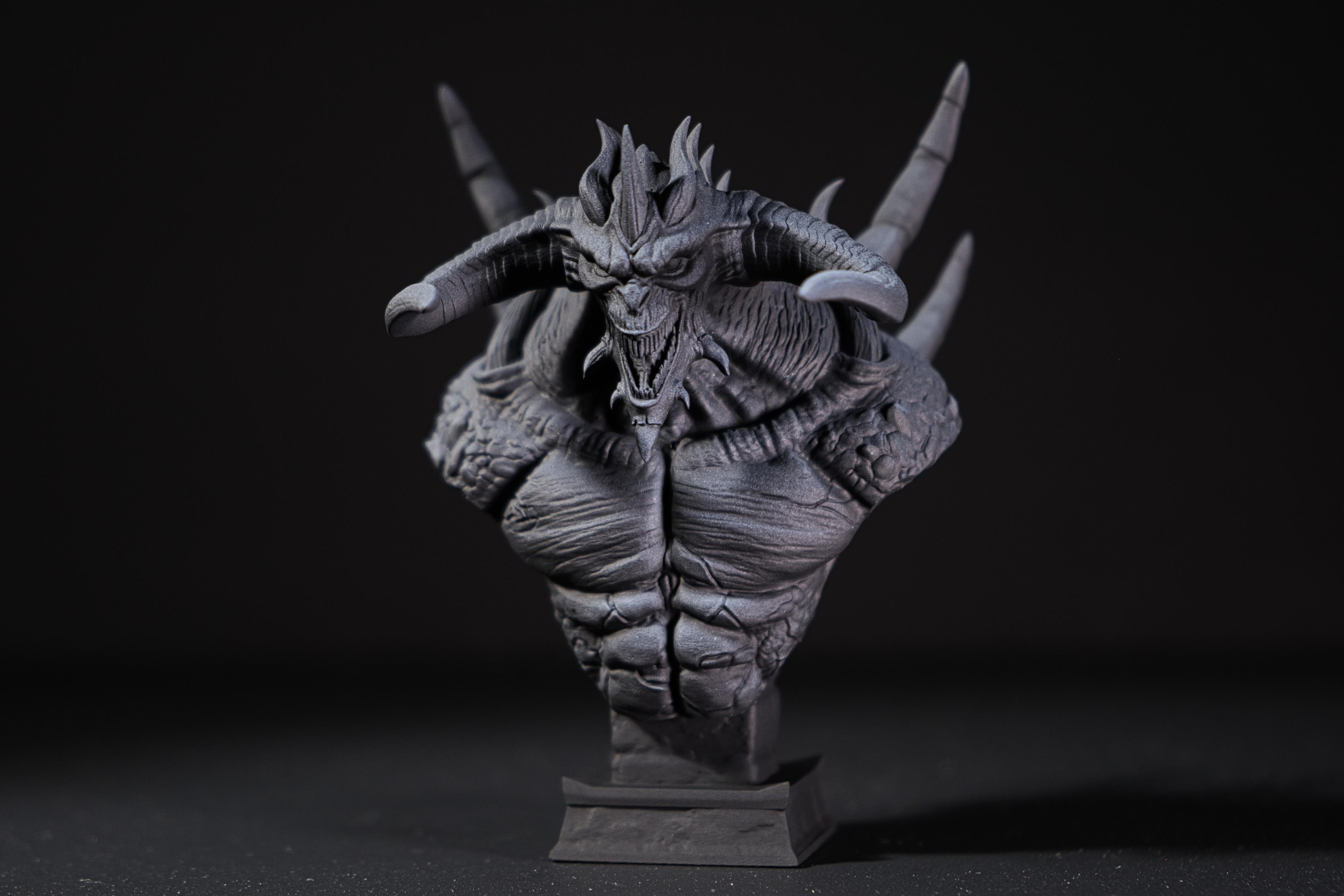 Diablo Bust (Pre-Supported) 3d model