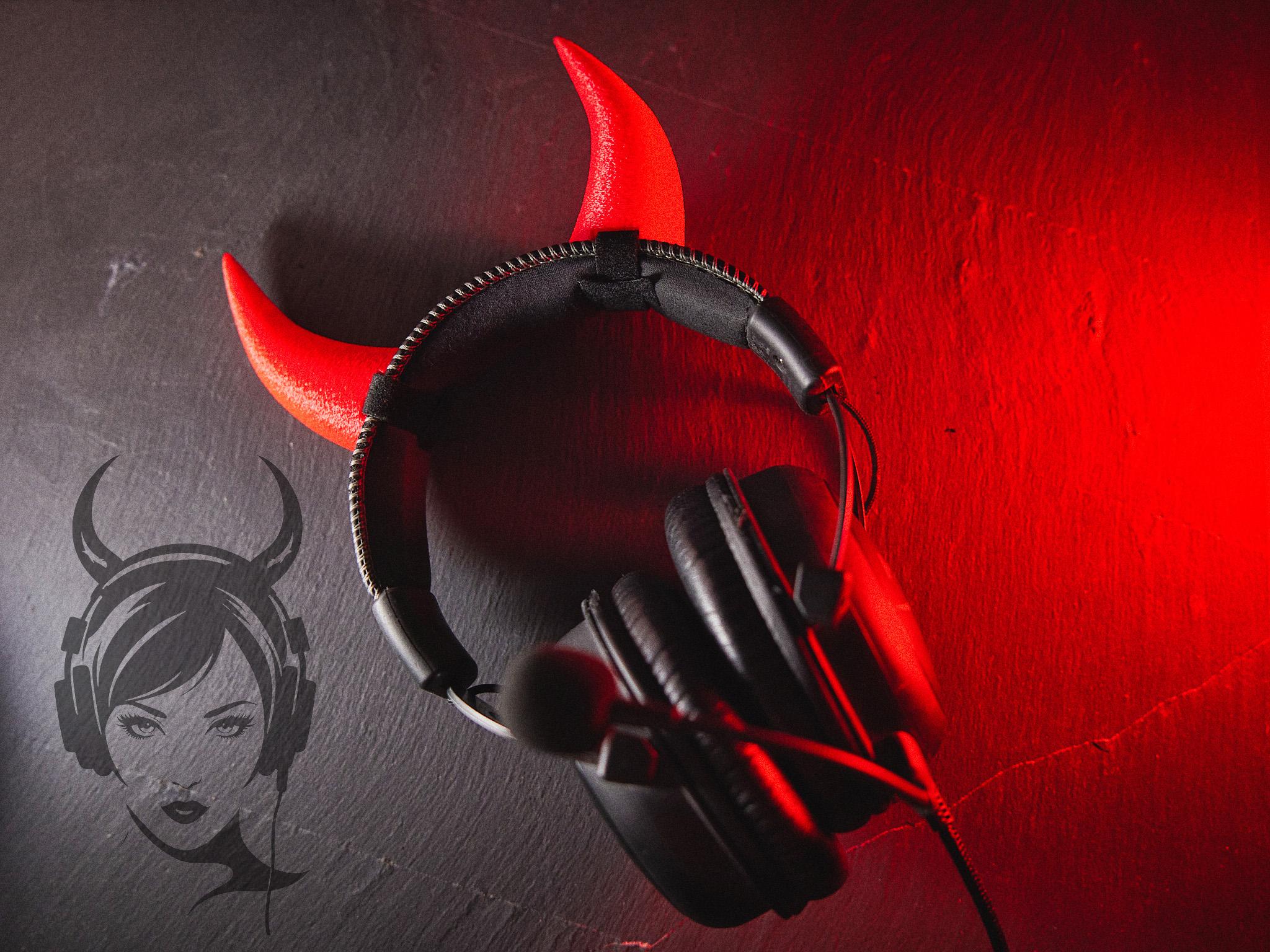  Devil Horns for Headphones 3d model