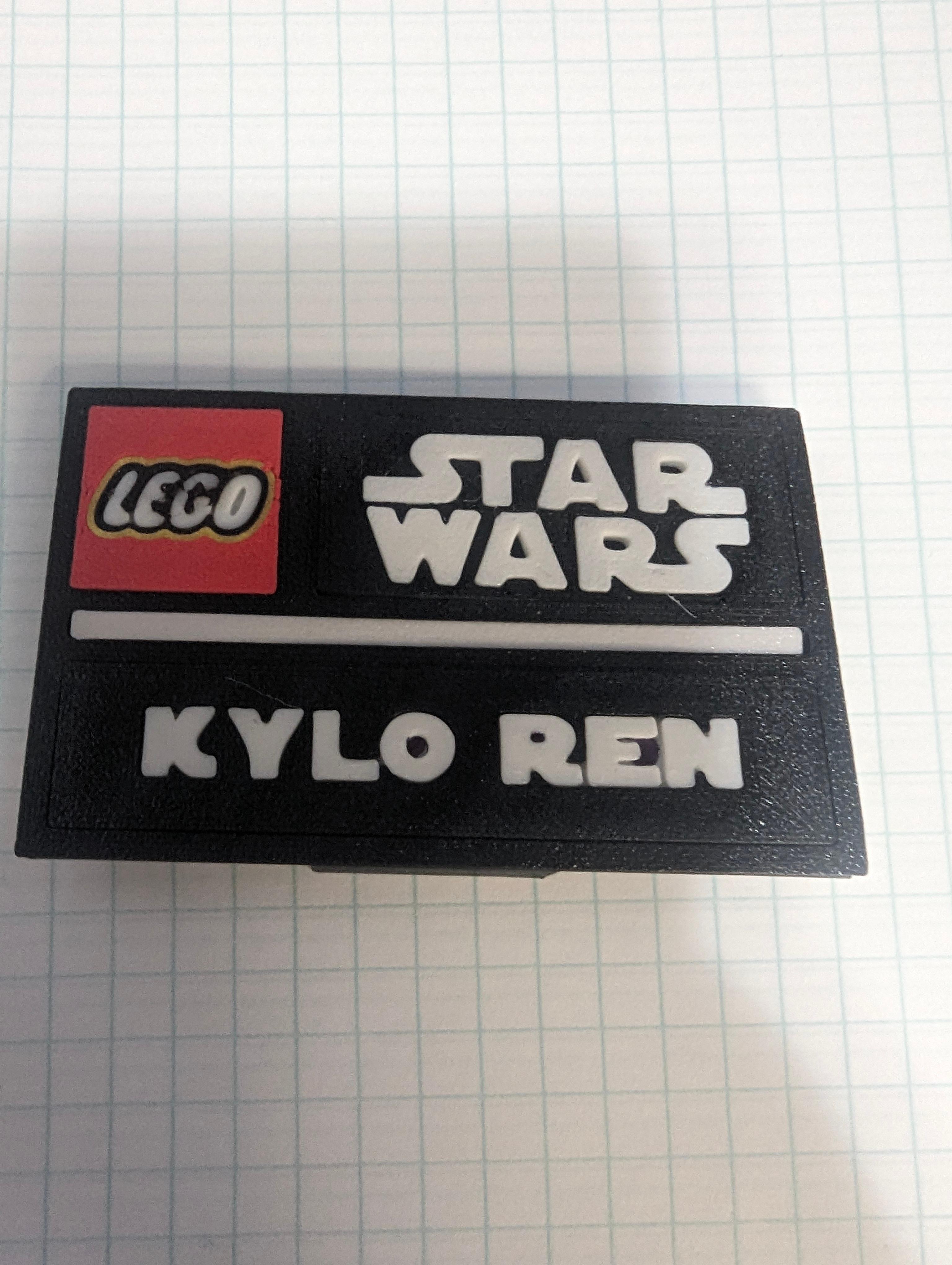 Kylo Ren Complete Nameplate Assembly 3d model