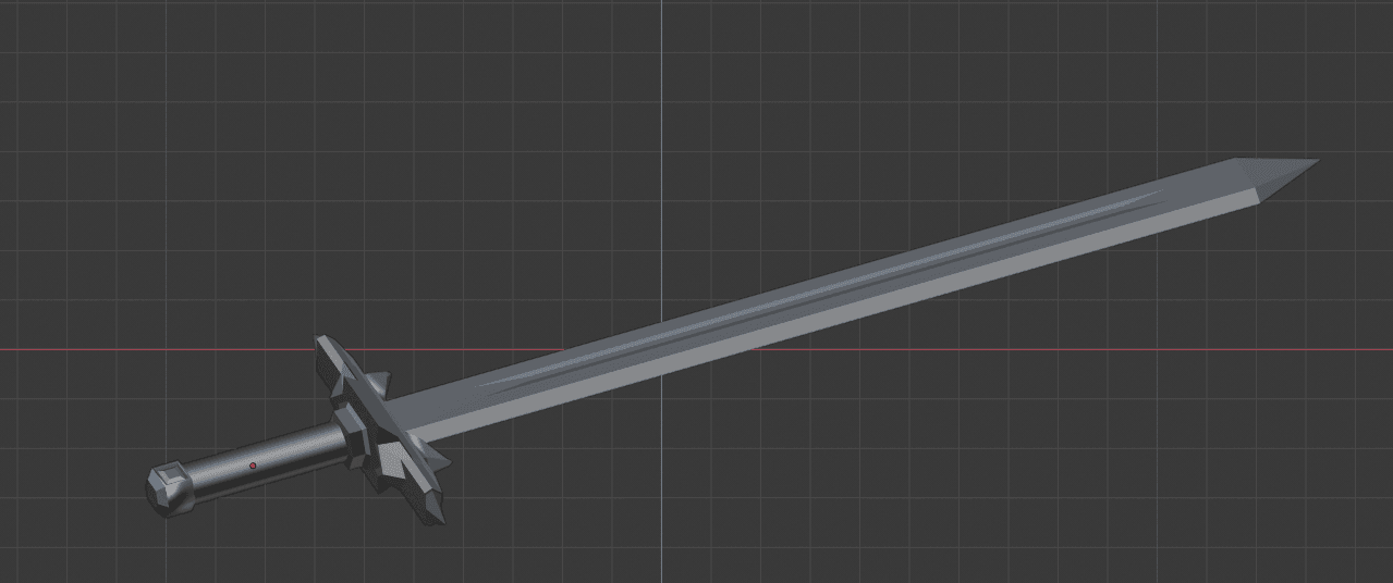 Blood Ruby Short Sword 3d model