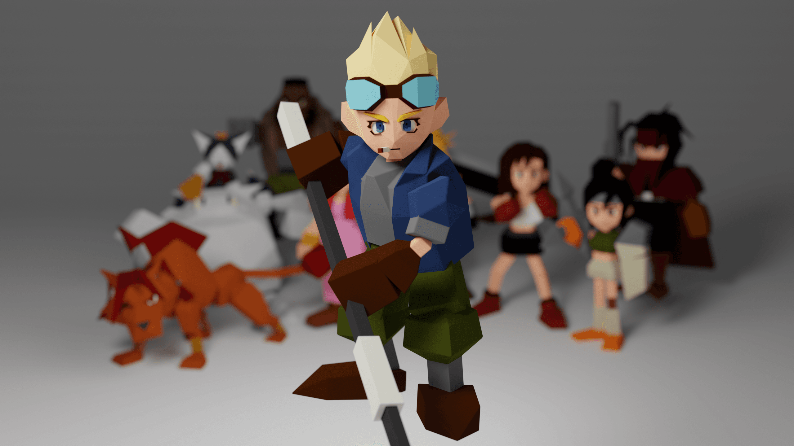 Cid- Final Fantasy 7 3d model