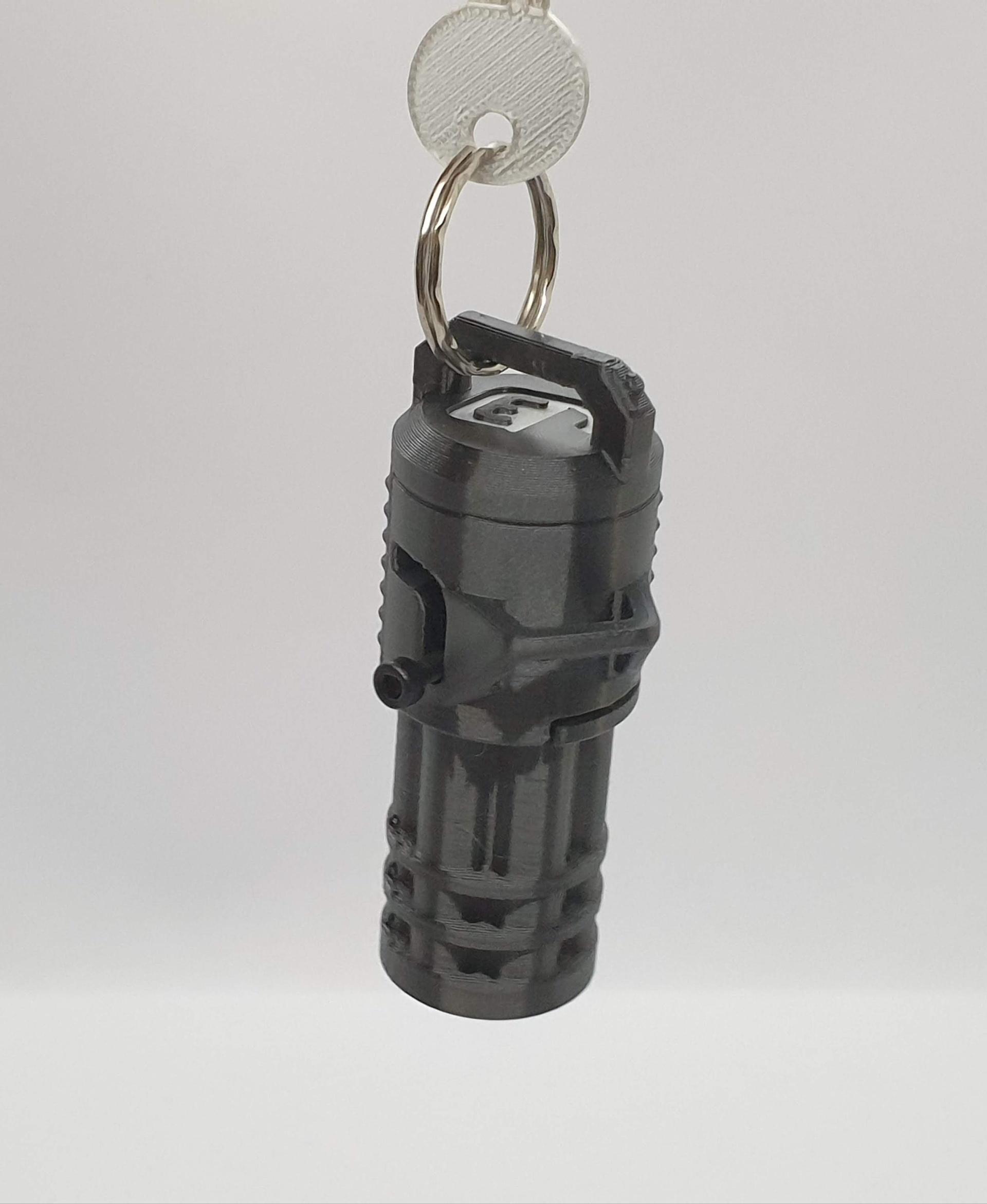 Minigun Keychain — Functional Blaster 3d model