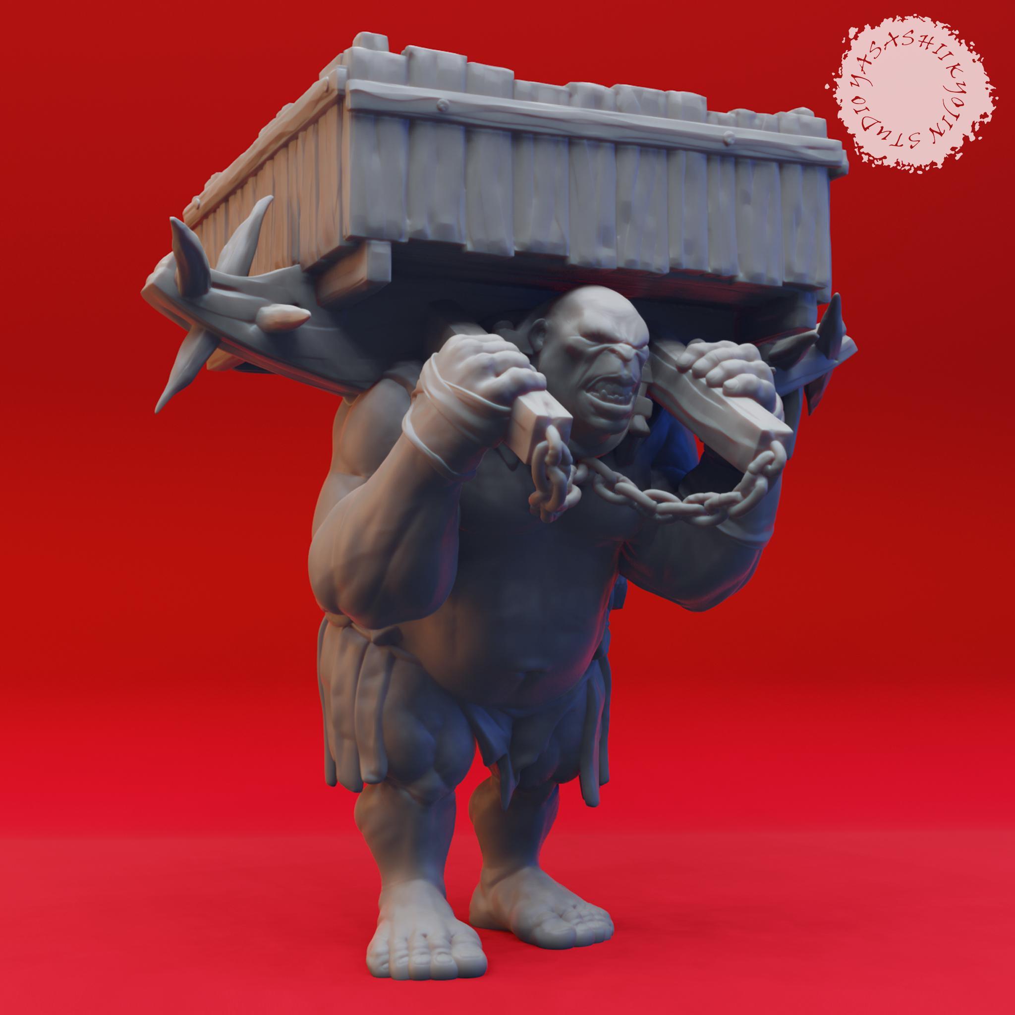 Ogre Howdah - Tabletop Miniatures (Pre-Supported) 3d model