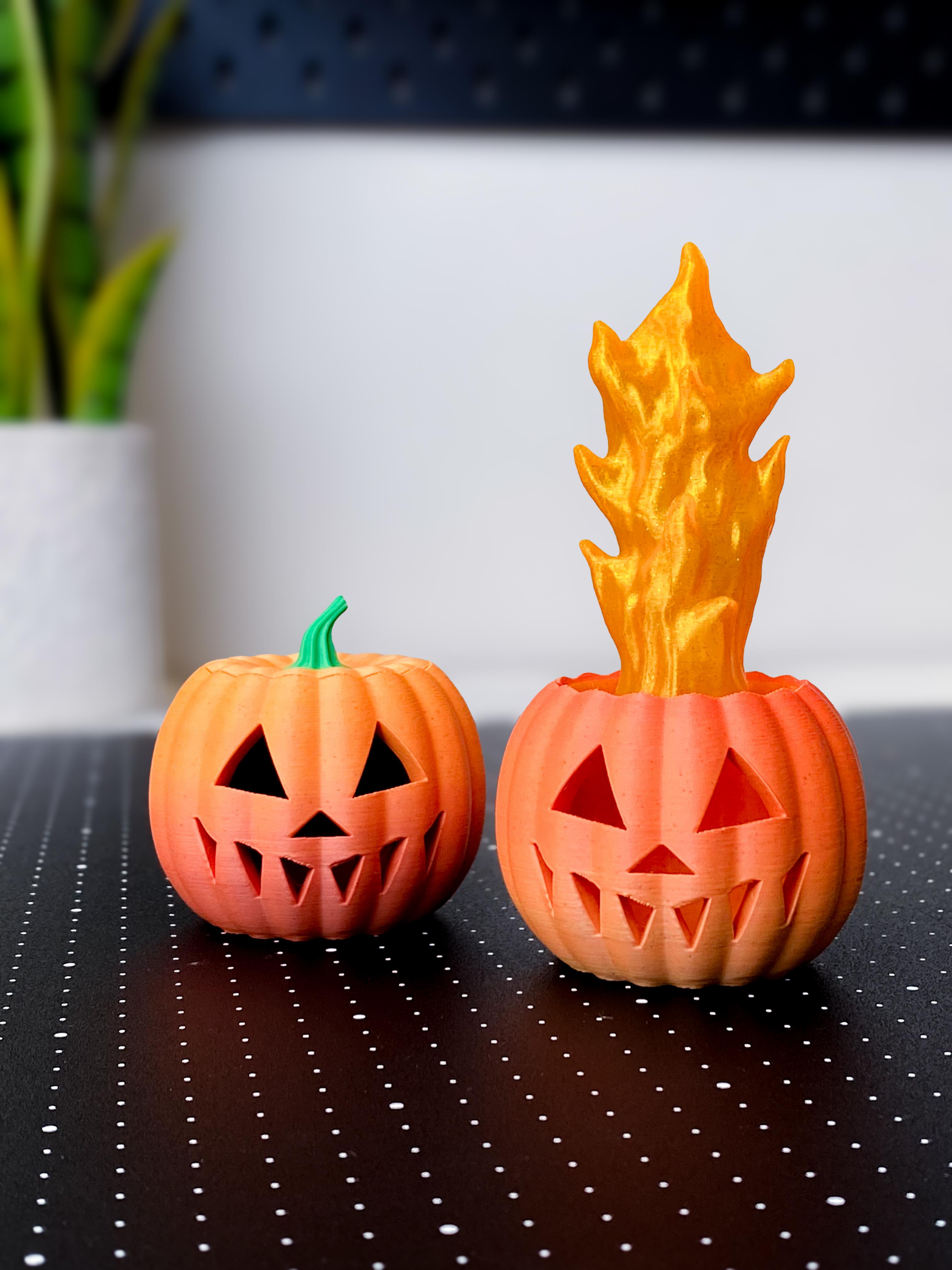 Pumpkin on Fire 3d model