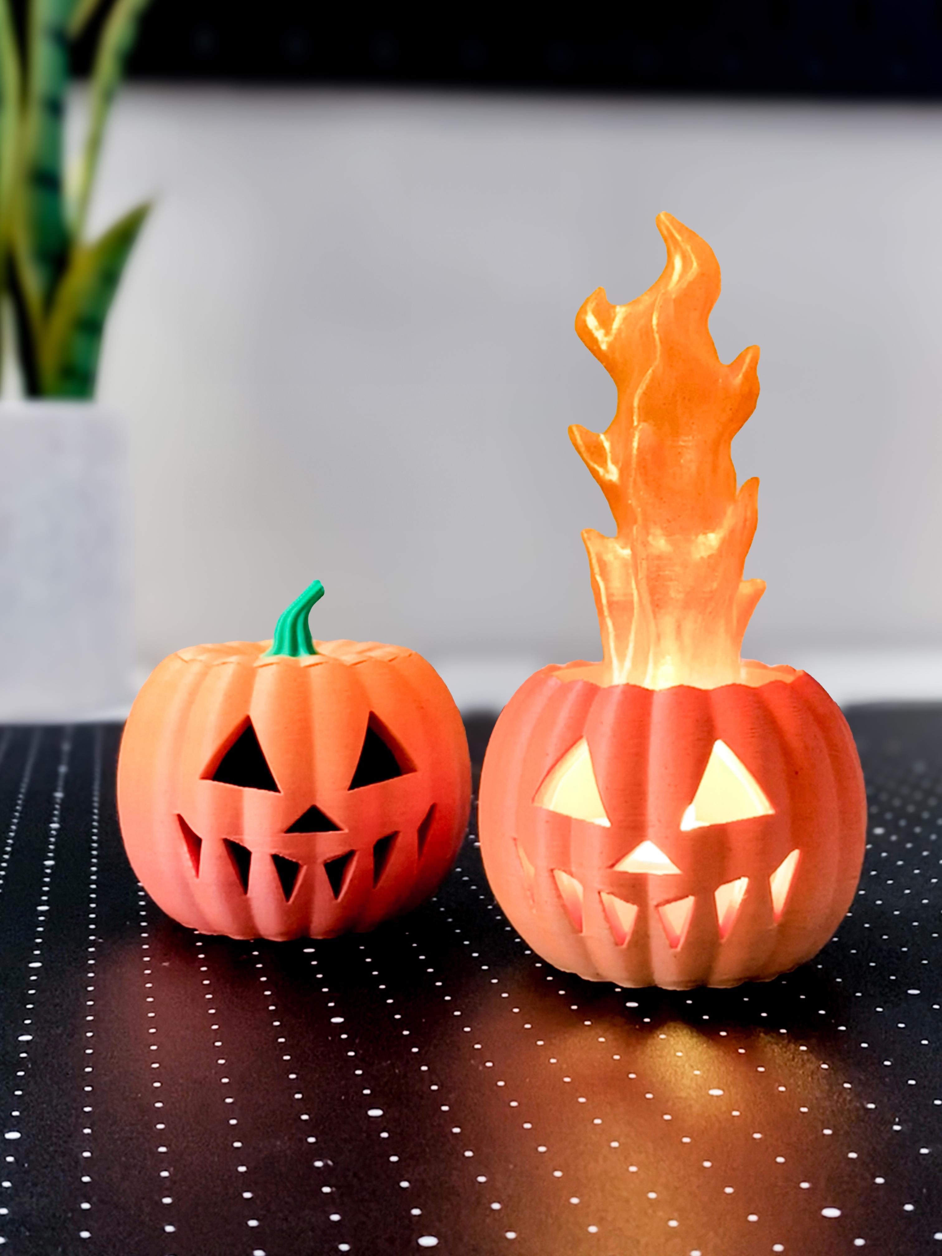 Pumpkin on Fire 3d model