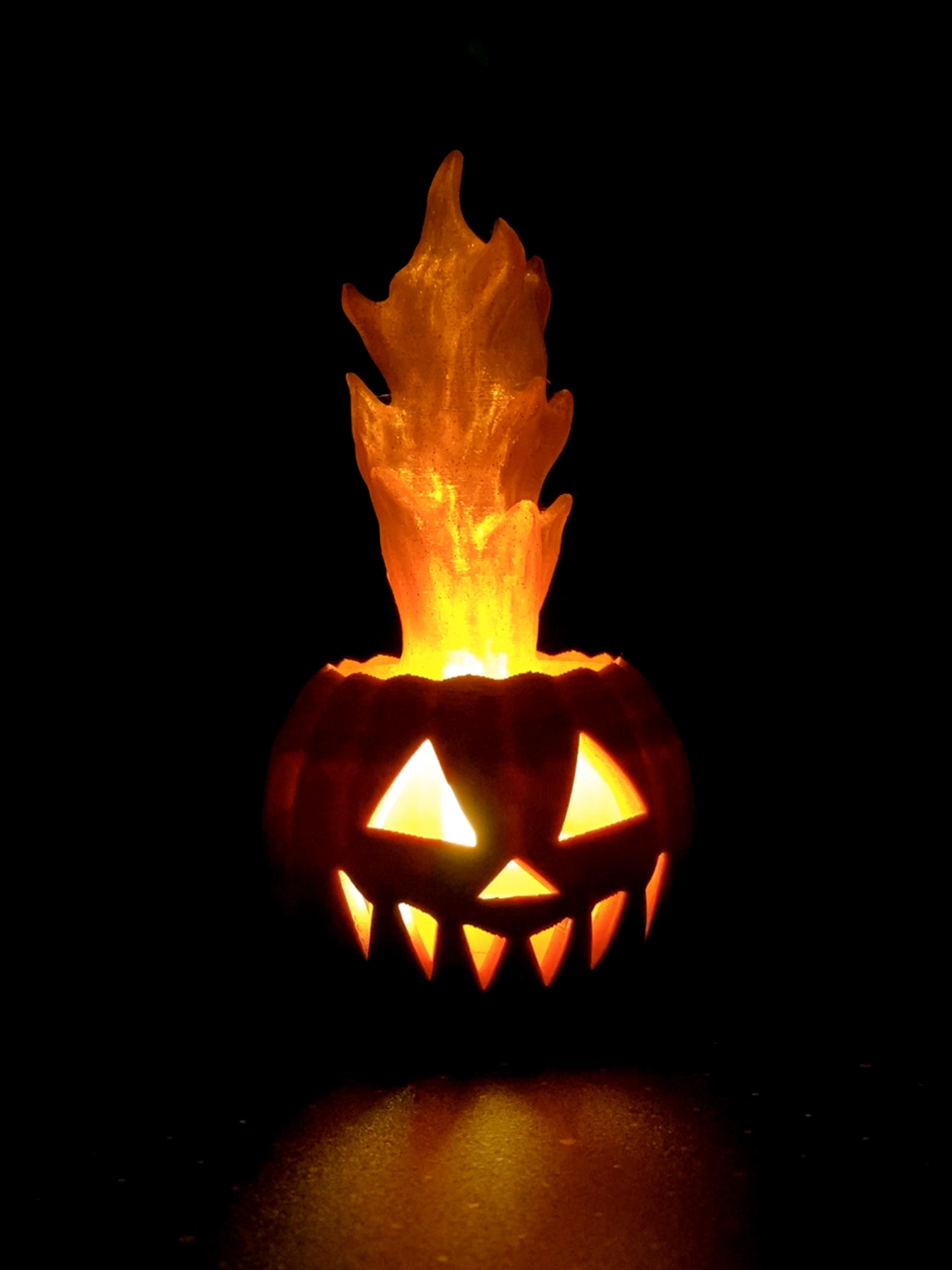 Pumpkin on Fire 3d model