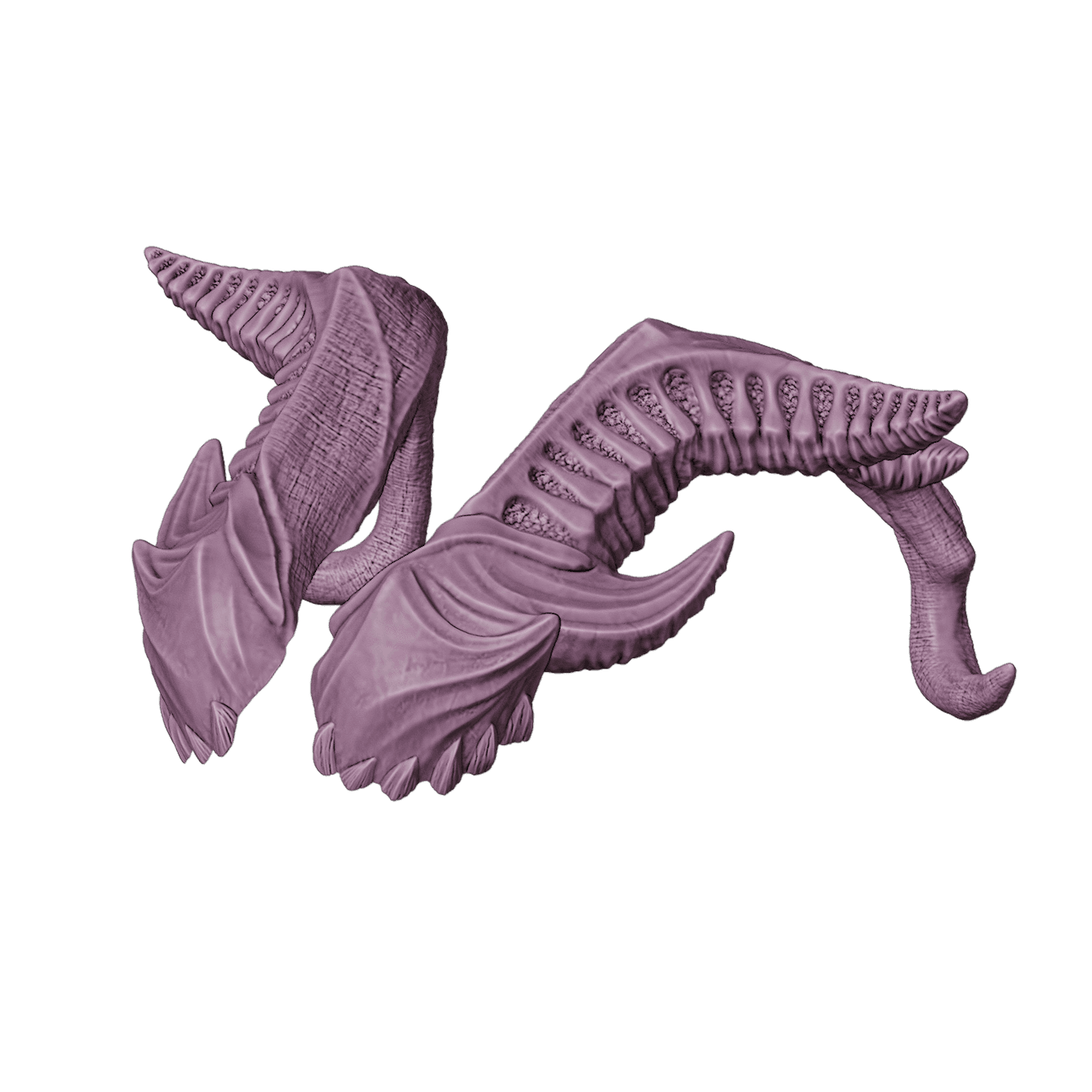 FANTASY FAERUN HORNS SET BALDURS GATE 3 3d model