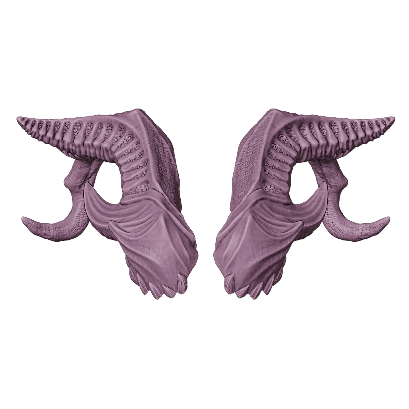 FANTASY FAERUN HORNS SET BALDURS GATE 3 3d model