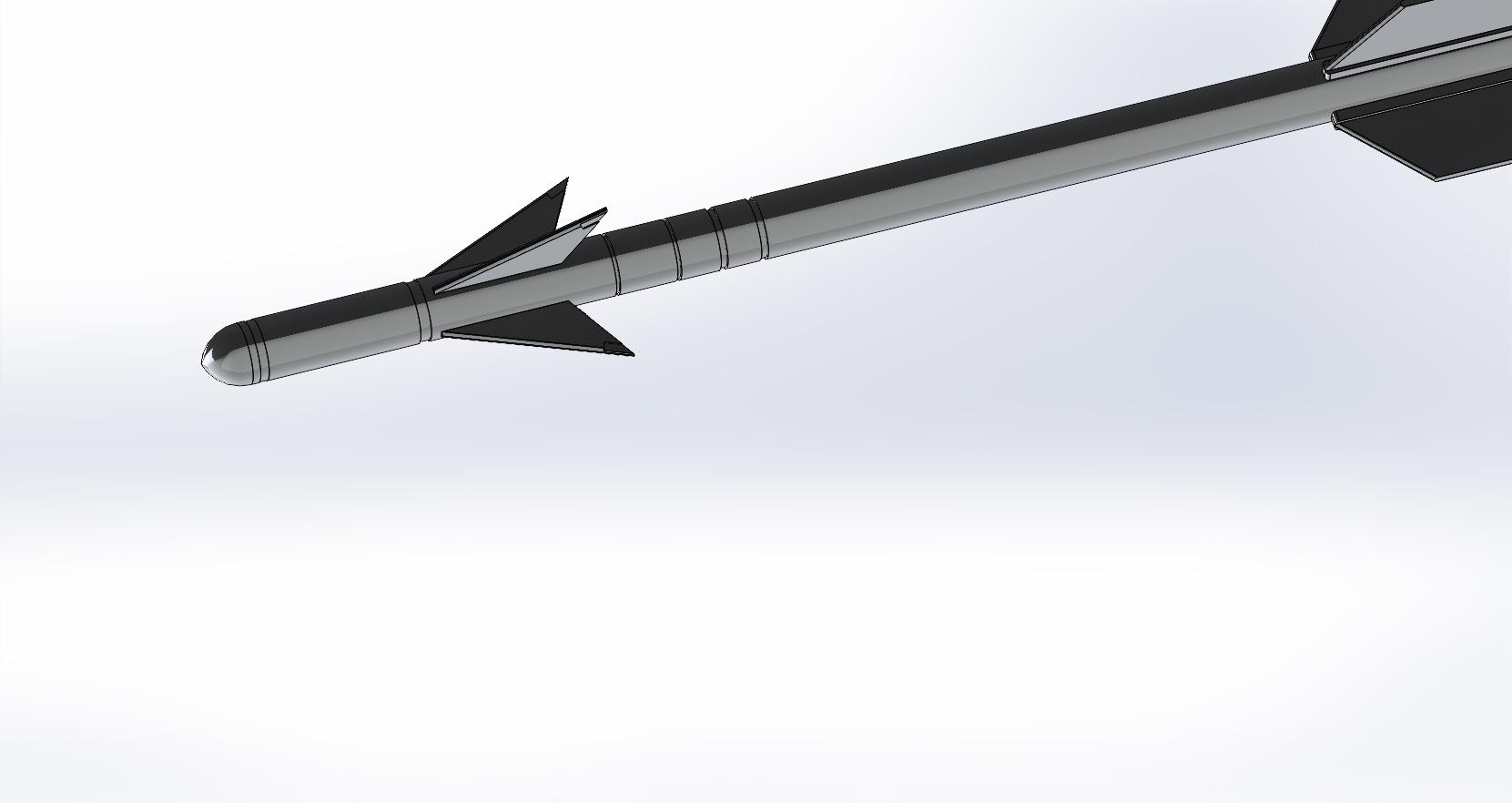 AIM-9B Sidewinder.STL 3d model