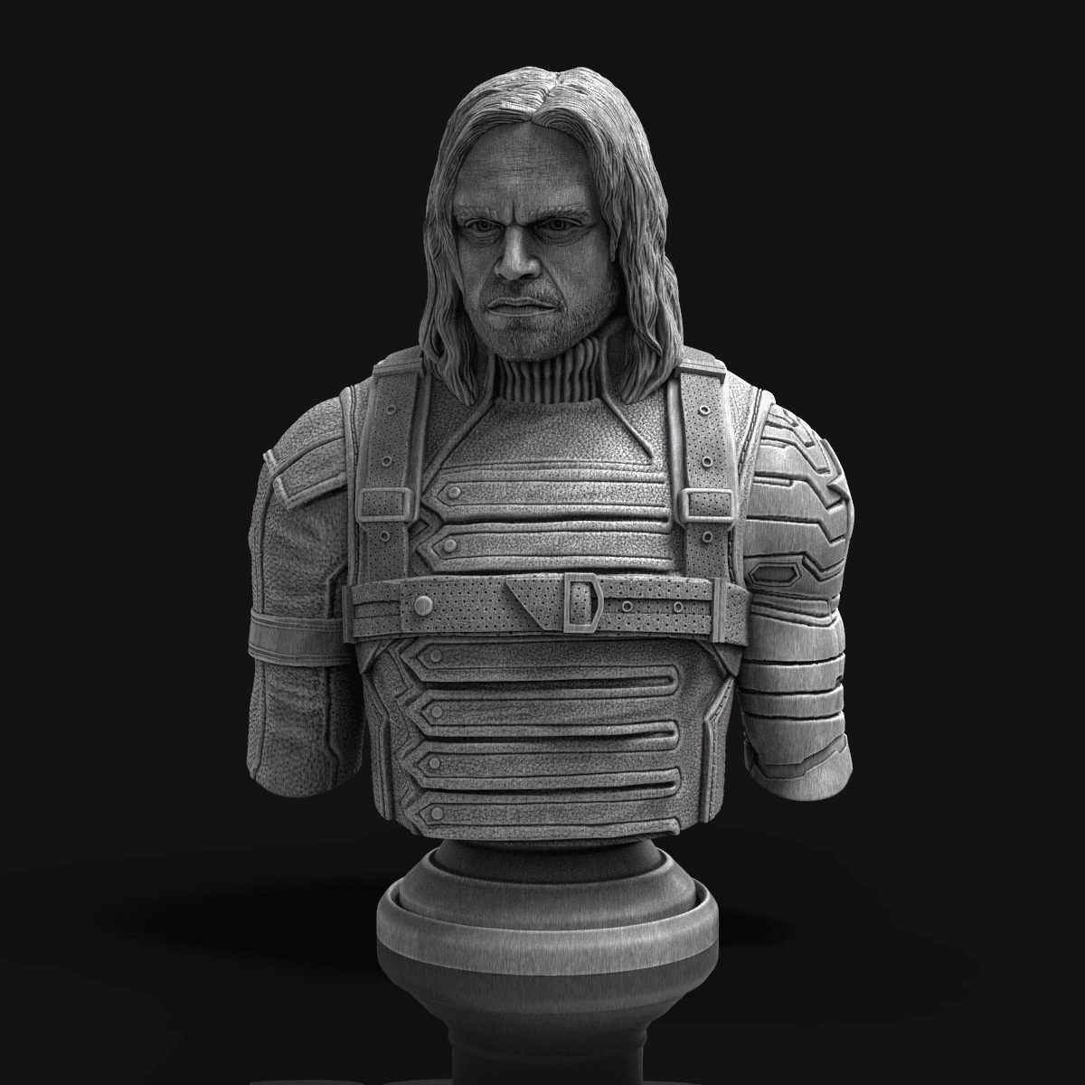 Winter Soldier (No mask)  3d model