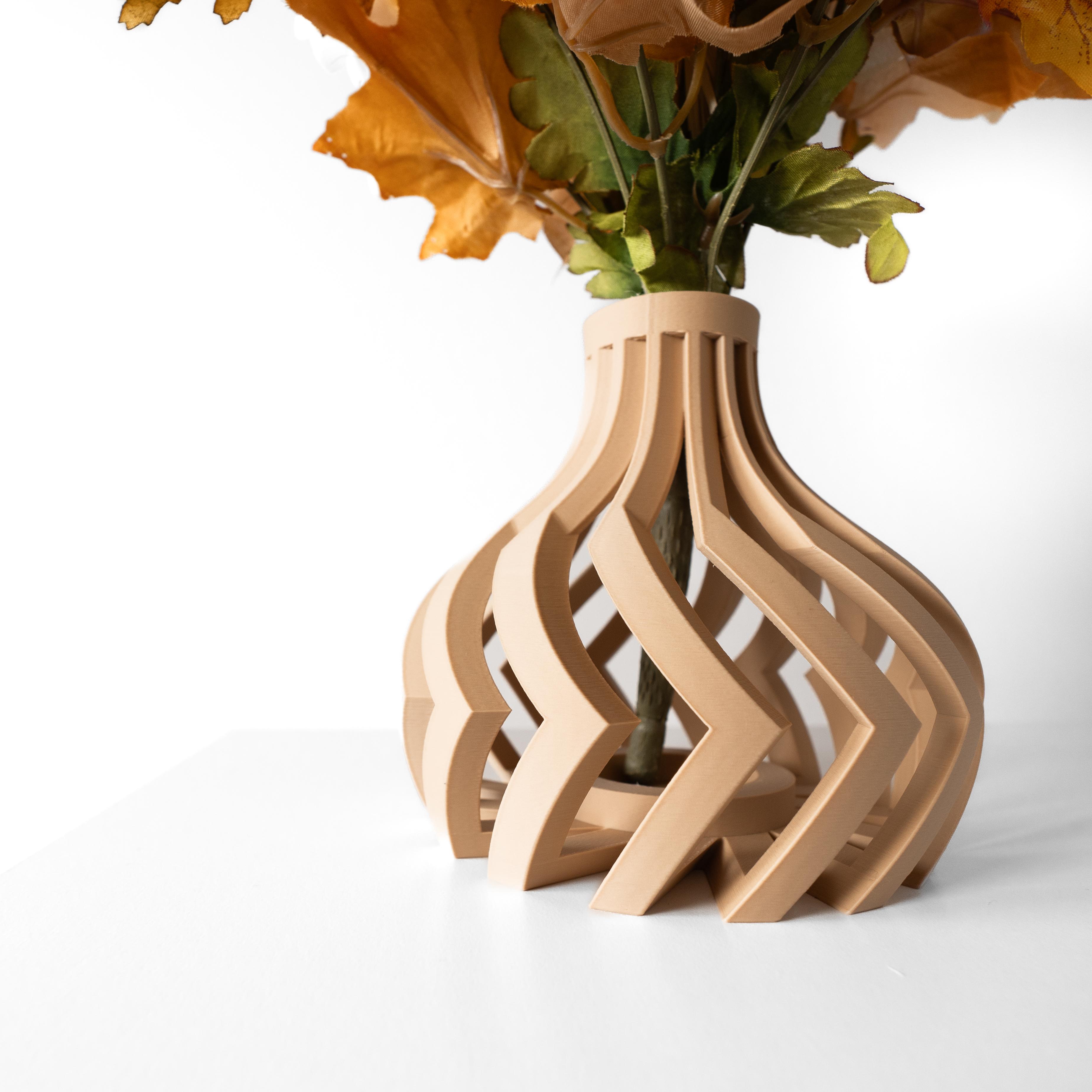 The Lovi Short Vase, Modern and Unique Home Decor for Dried and Preserved Flower Arrangement 3d model