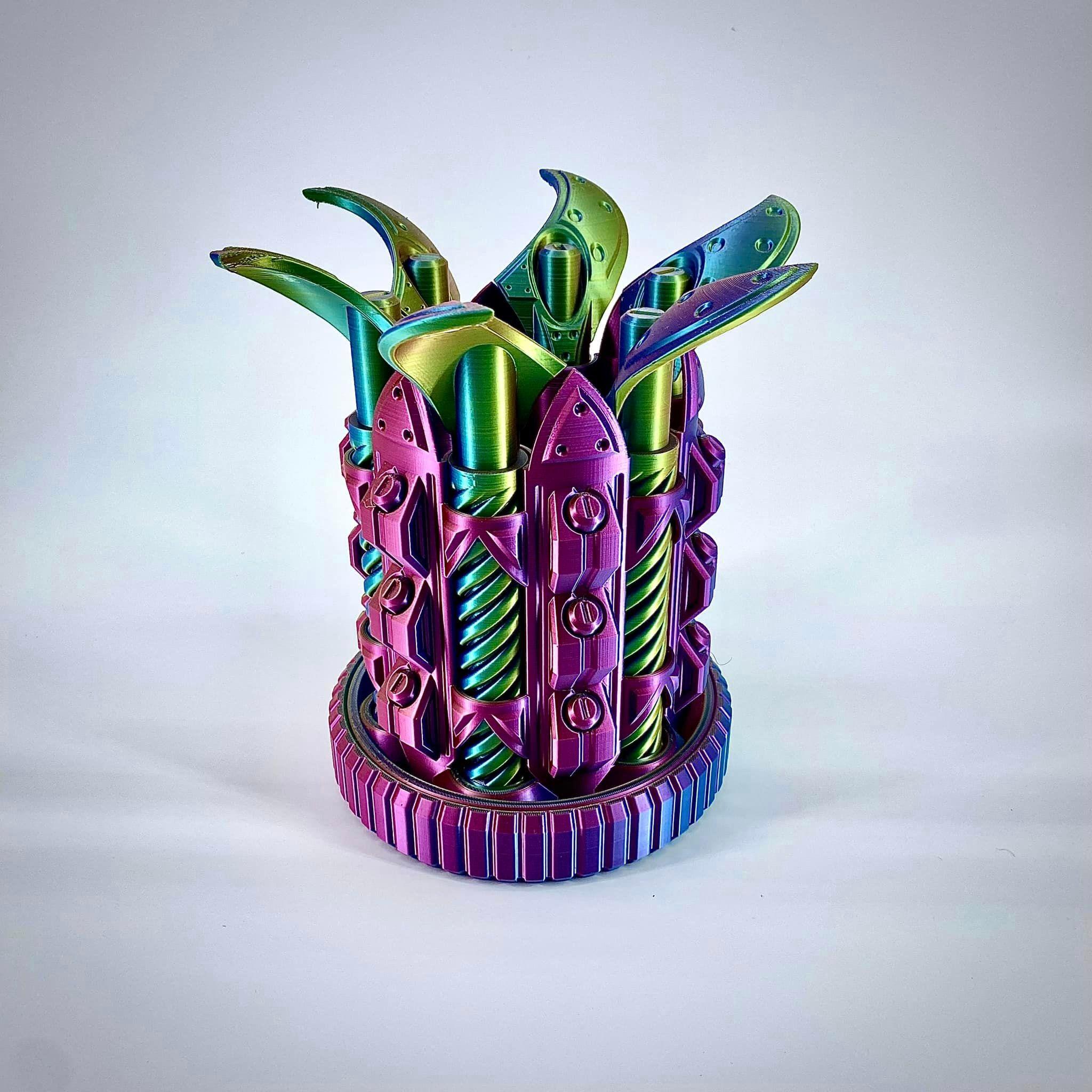 Print In Place Cyberpunk Capsules  3d model