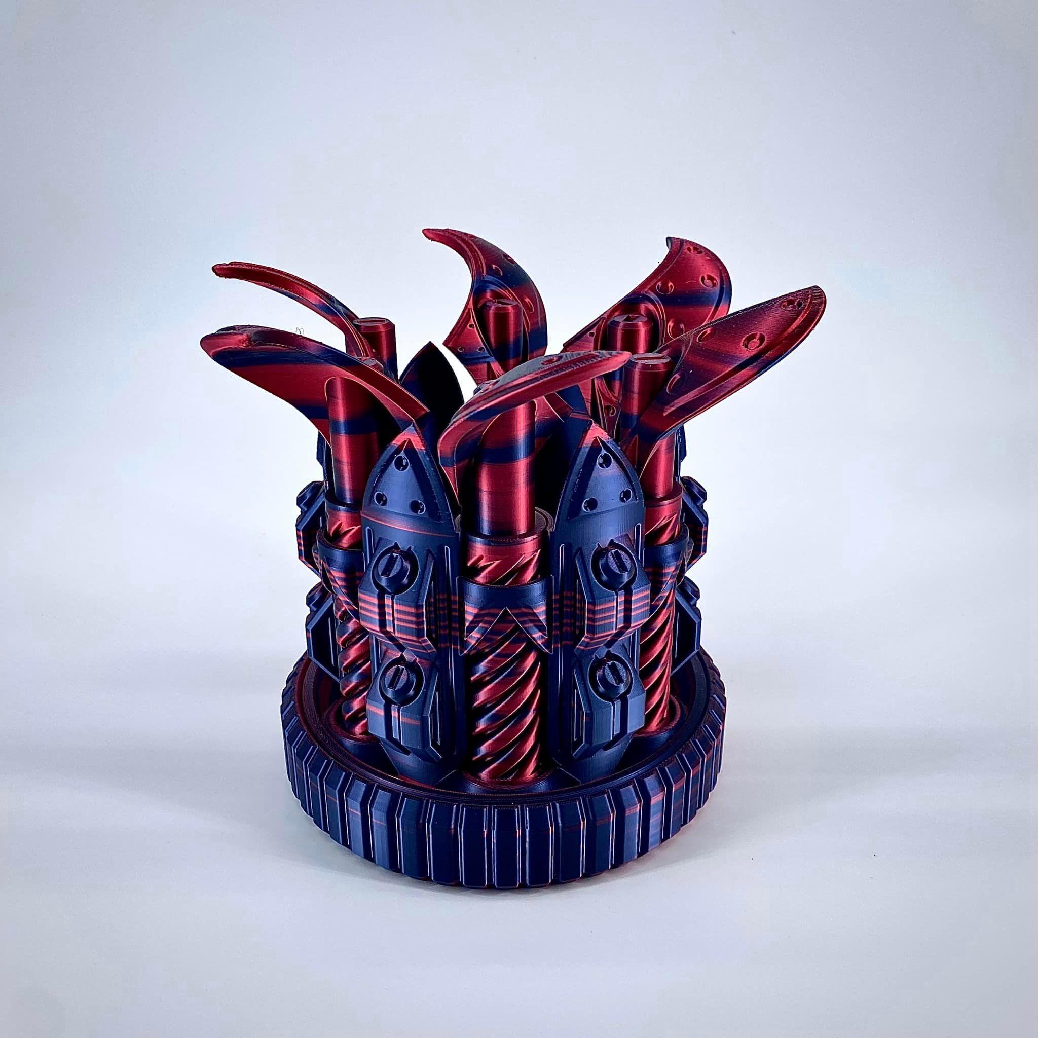 Print In Place Cyberpunk Capsules  3d model