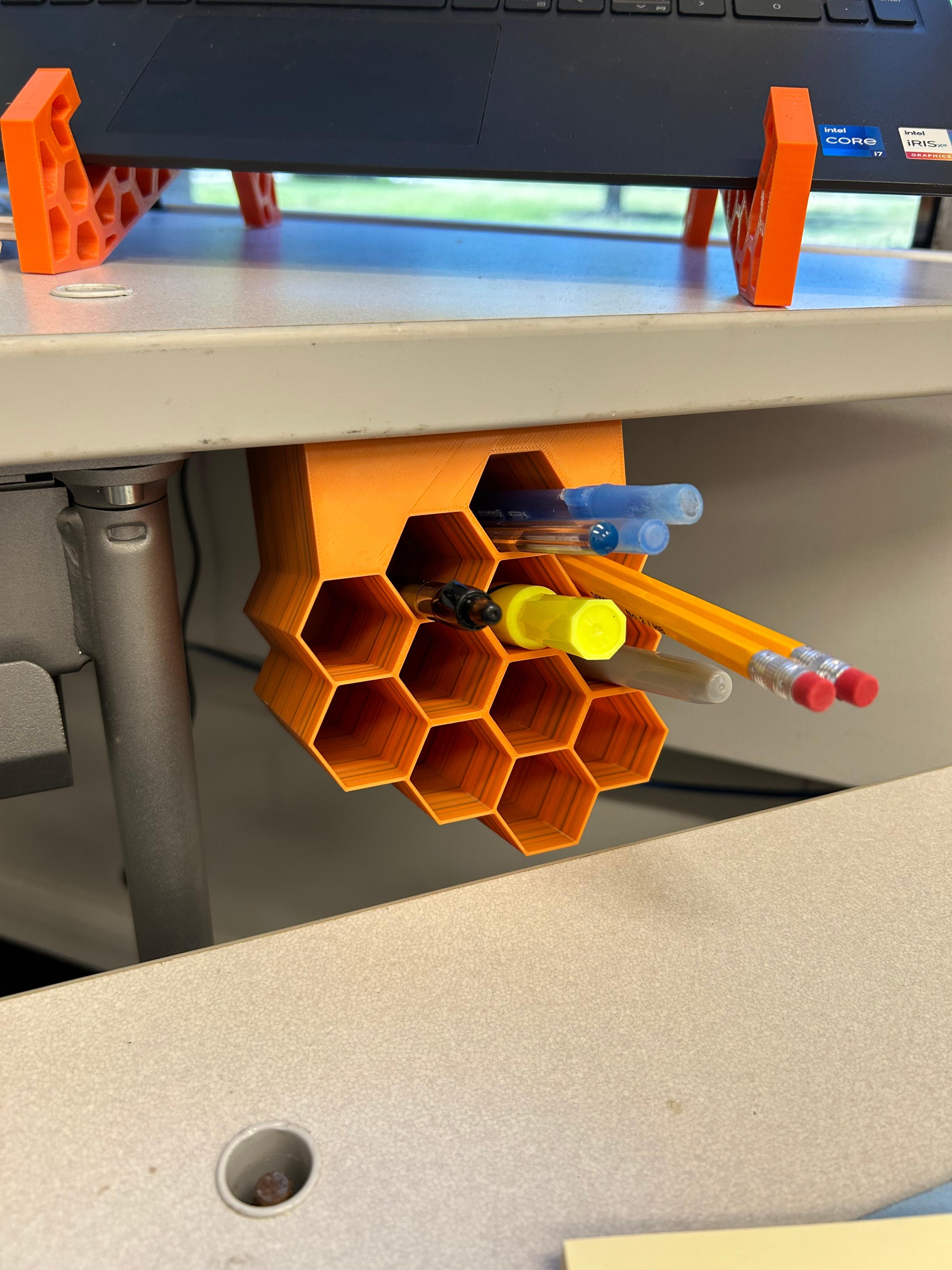 HONEYCOMB PENCIL HOLDER 3d model