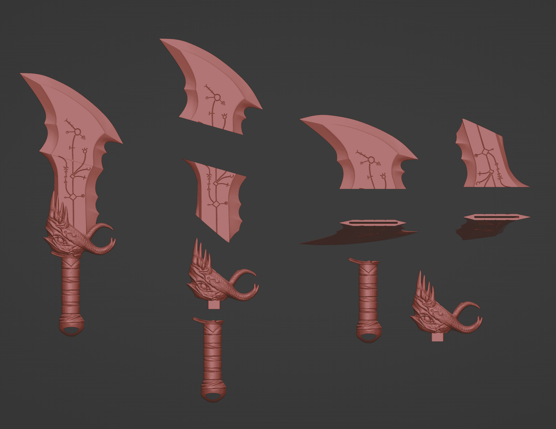 God of War Blades of Chaos 3d model