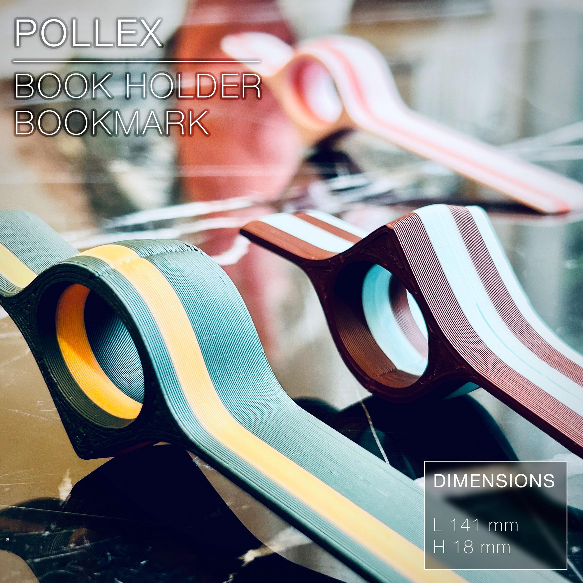 POLLEX  |  book holder & bookmark 3d model