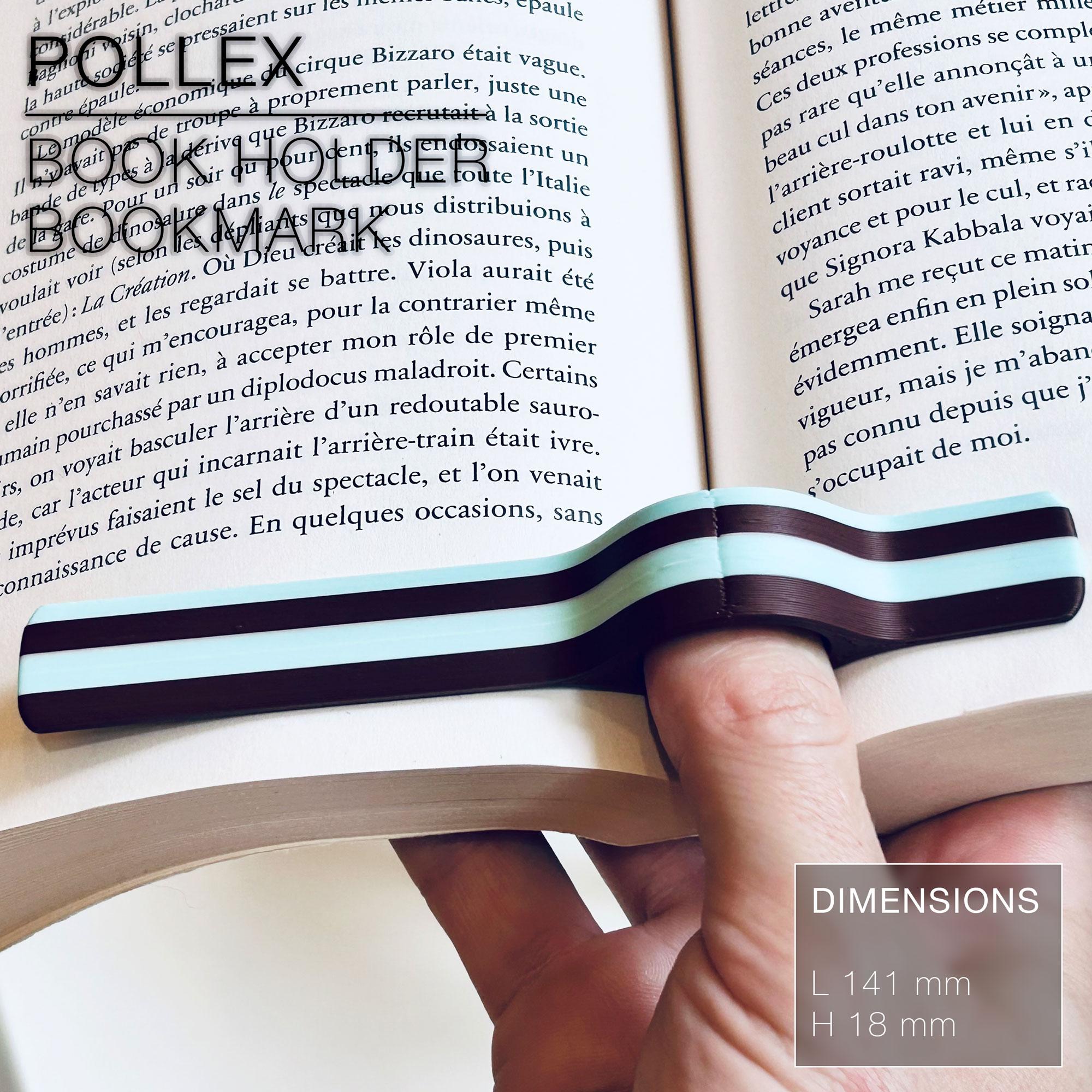 POLLEX  |  book holder & bookmark 3d model